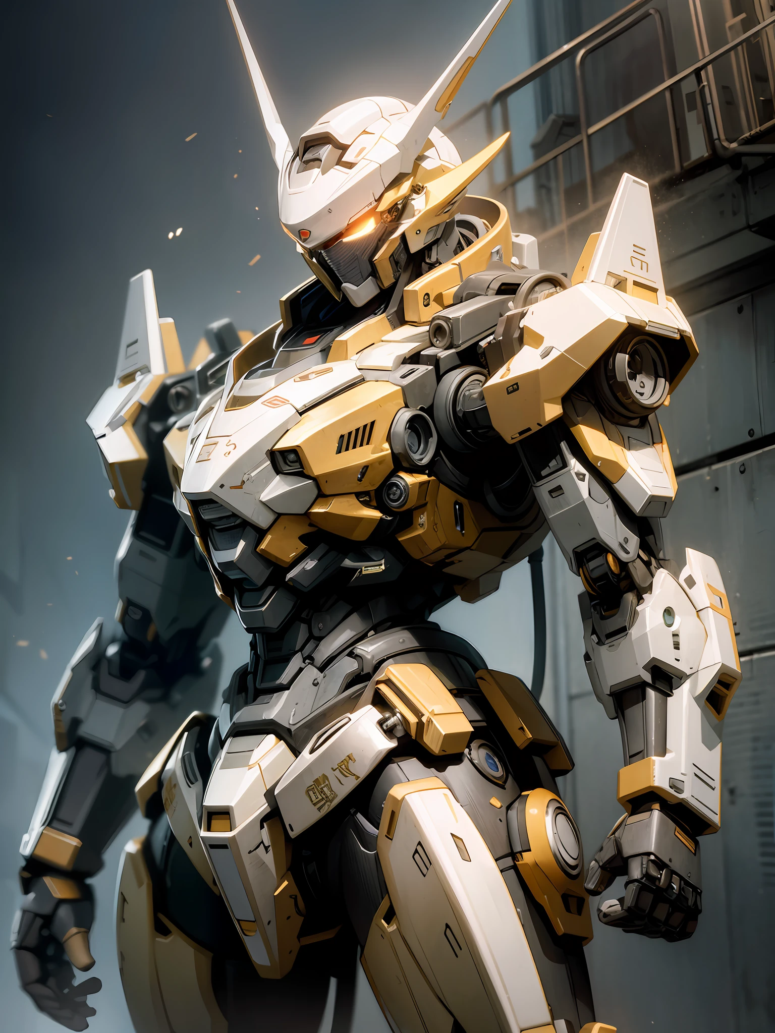 masterpiece, high quality, highly detailed, mecha, cinematic lighting,