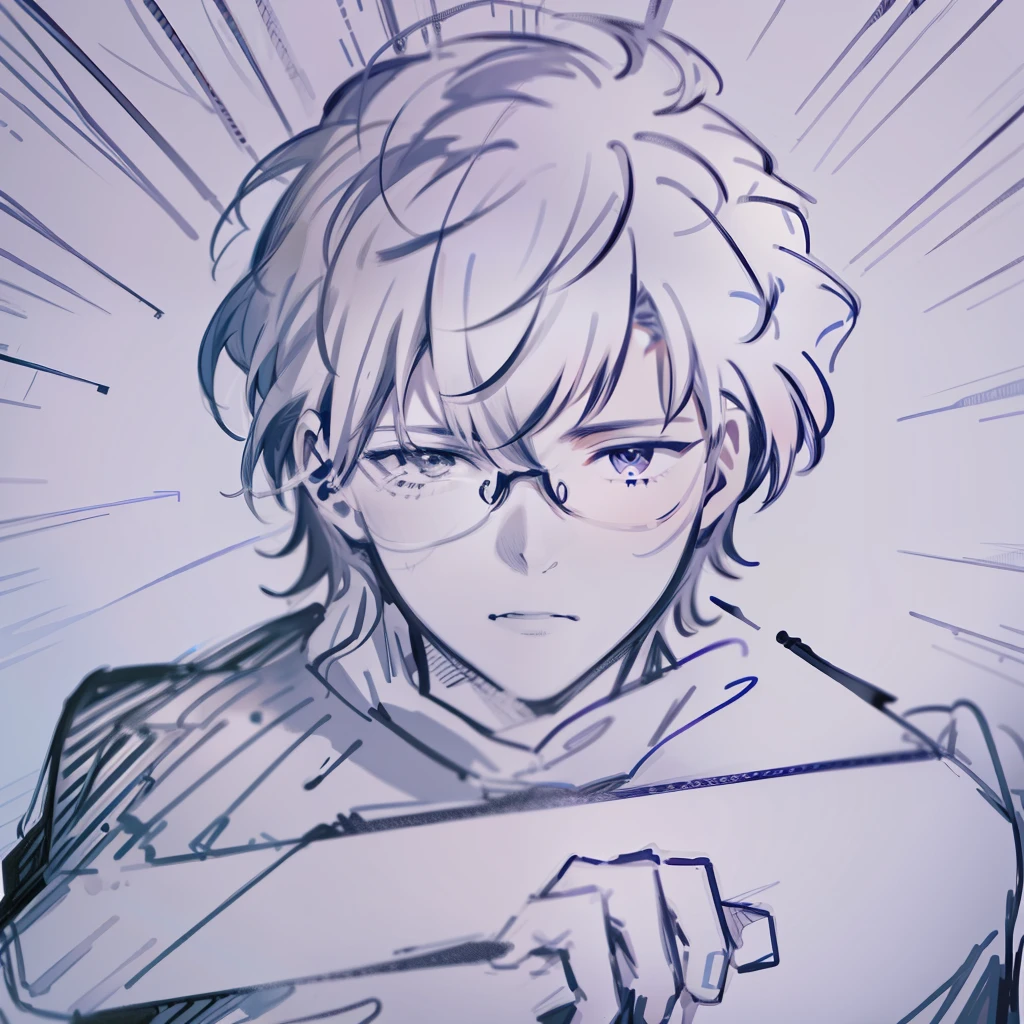 "You find yourself in front of a portrait image taken in a studio. The person depicted is a bespectacled young man with his hand resting on his chin. The photo captures his thoughtful expression, conveying a sense of determination and confidence. The trap music invades the environment, bringing an intense beat produced by TR. The lyrics resonate in your ears as you watch the image. The kid portrayed is wild, a true talent in person. He's a hit, a rising star with brilliant potential. His presence is magnetic and his talent is undeniable. He's dominating the scene, leaving everyone around him impressed with his abilities. Feel the pulsating rhythm of the music as the golden kid shows off his unique brilliance. His talent is leaving a mark on the industry, conquering its space and consolidating its position as a true phenomenon. The kid is crippled, showing that he is here to stay and achieve great achievements in the world of trap music."