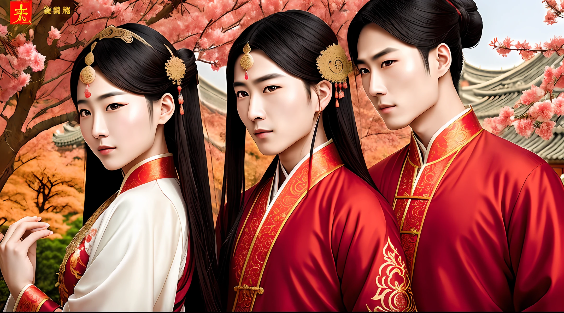 Xian Xia novel cover, couple, male and female, beauty picture, Chinese style, ancient style
