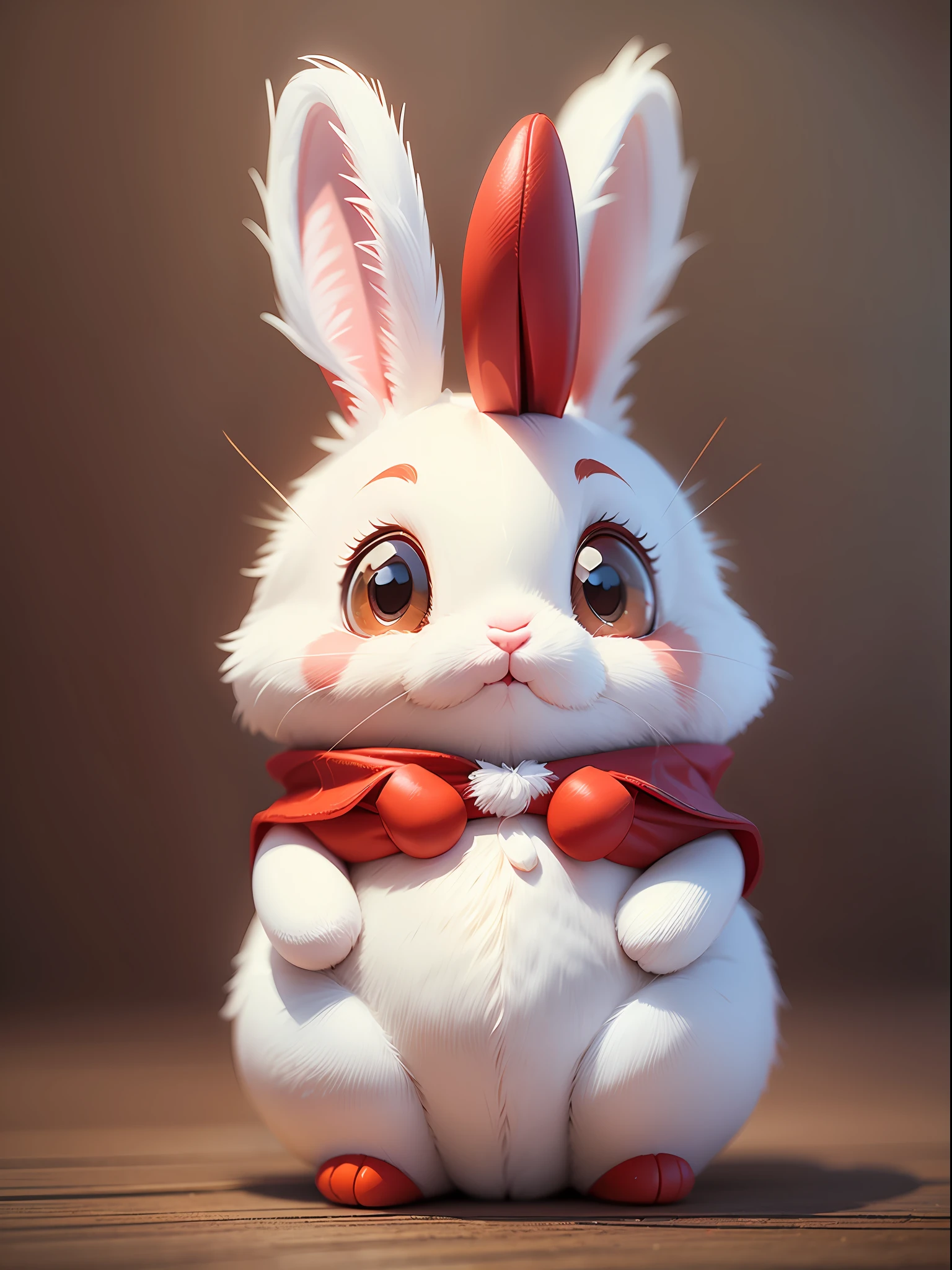 Red cute cartoon image bunny mascot --auto --s2