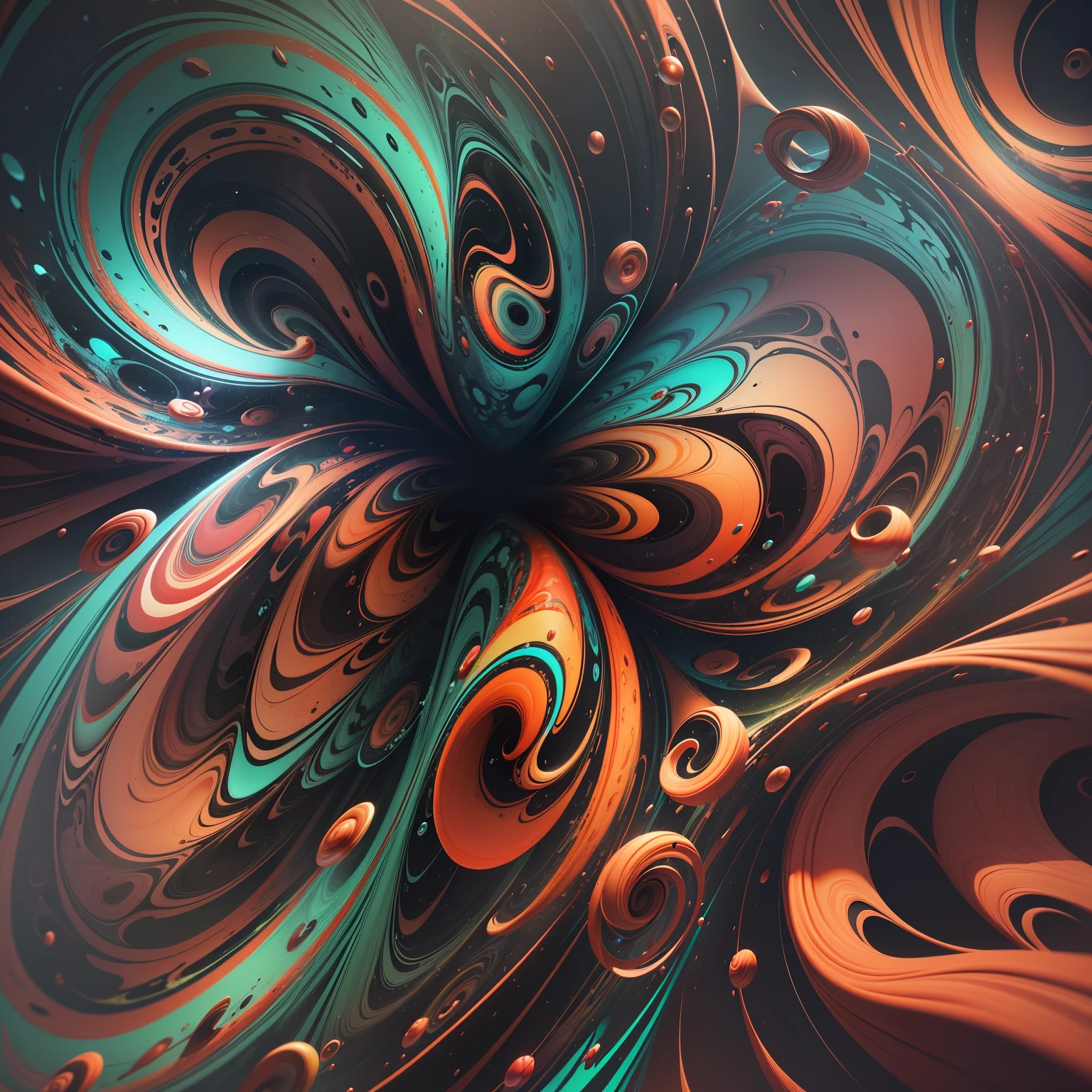 Rhythmic, abstract 3D, red swirl, twisted twist of fate abstraction, rendered in Arnold, swirling fabric, swirling liquid, fine swirling line, swirl, depth of field 3D, harmony and tacit understanding eliminate fatigue skirt dynamic swirl silky hot hot charming romantic easy green dot surging retro
