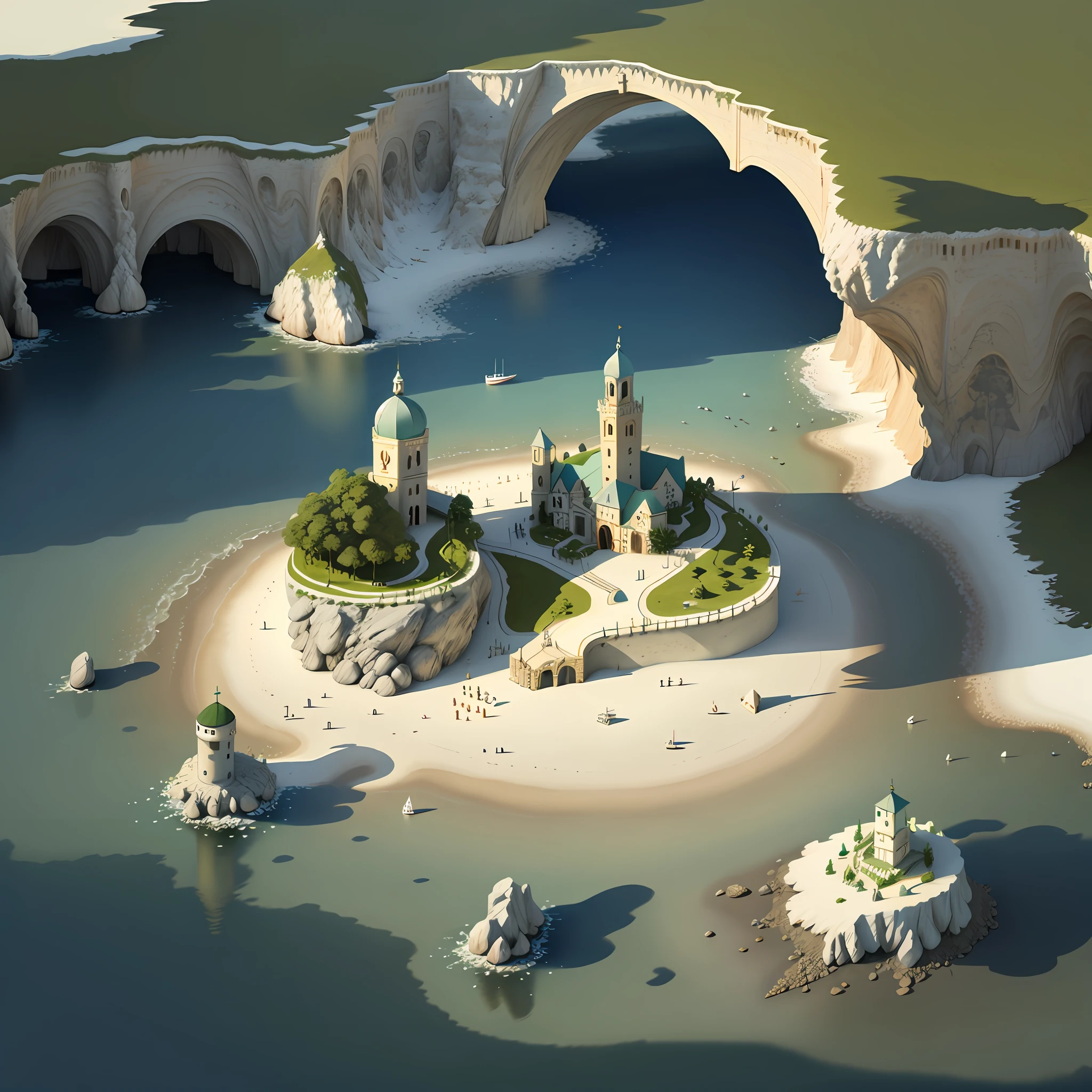 Background: A small island on the sea
