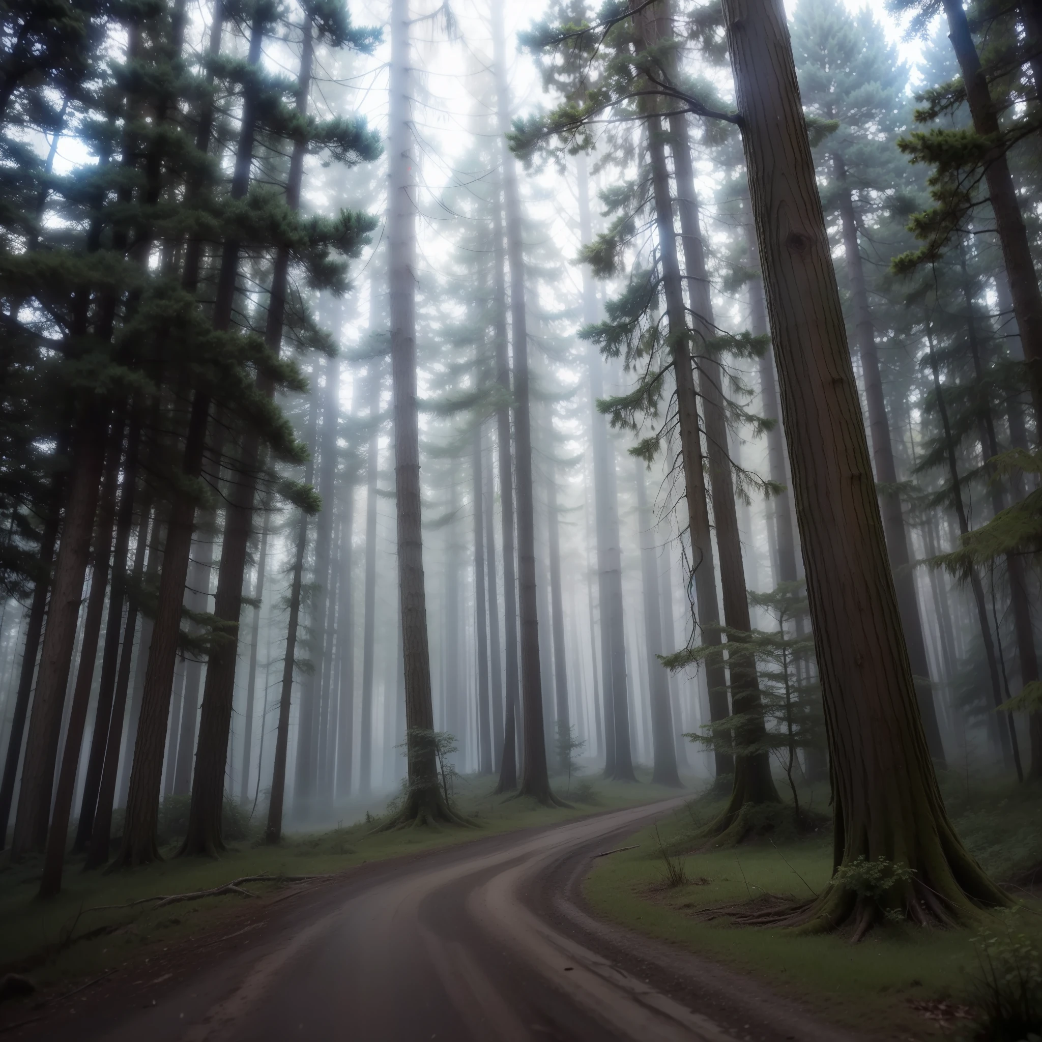 (masterpiece),the best quality,high resolution and ultra-realistic,forest with many (large trees:1.2) wrapped in (fog+dense shadow):1.5 [animal ambush+fire+battle signs]:0.5.
