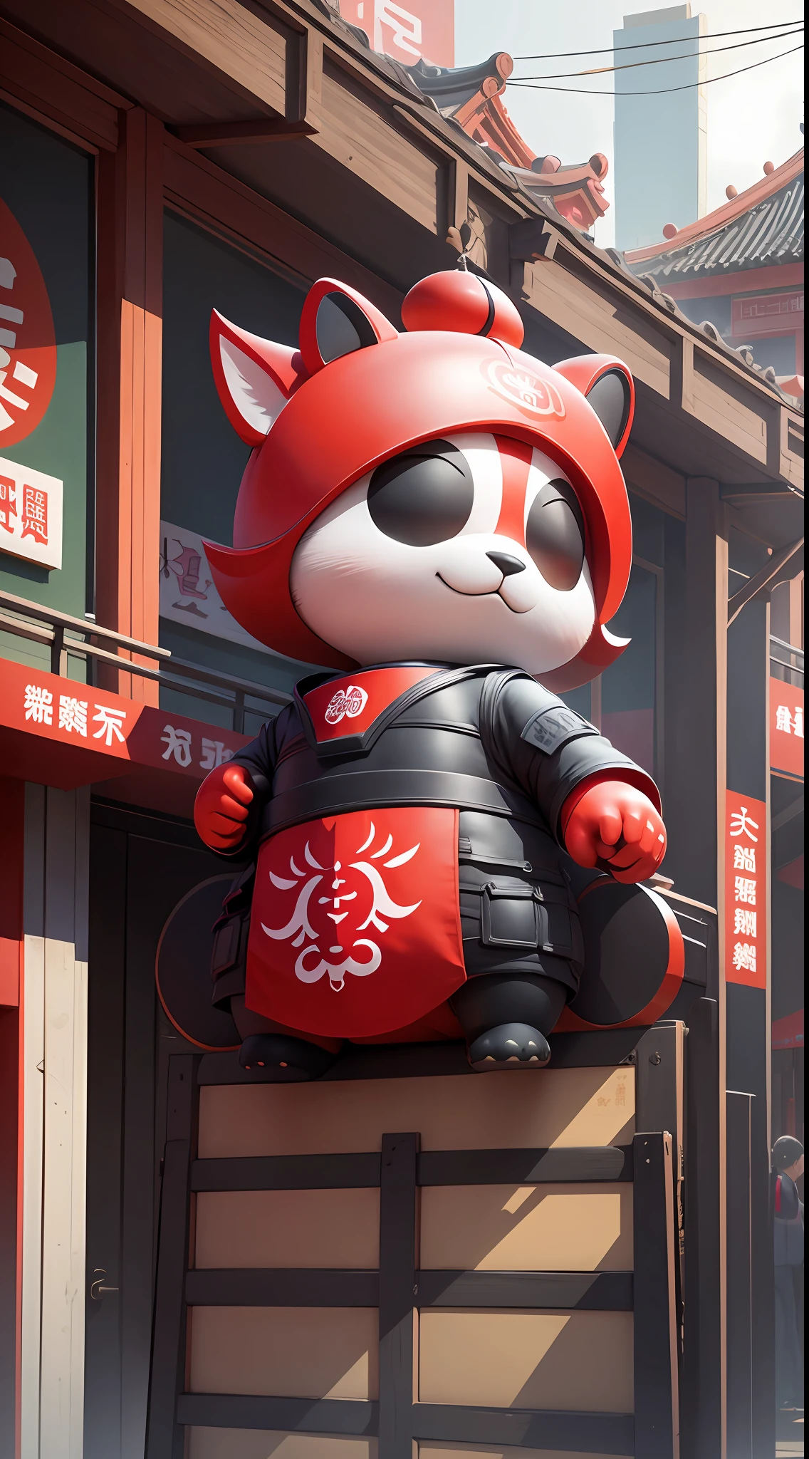 Design a mascot around the red culture of Nanchang