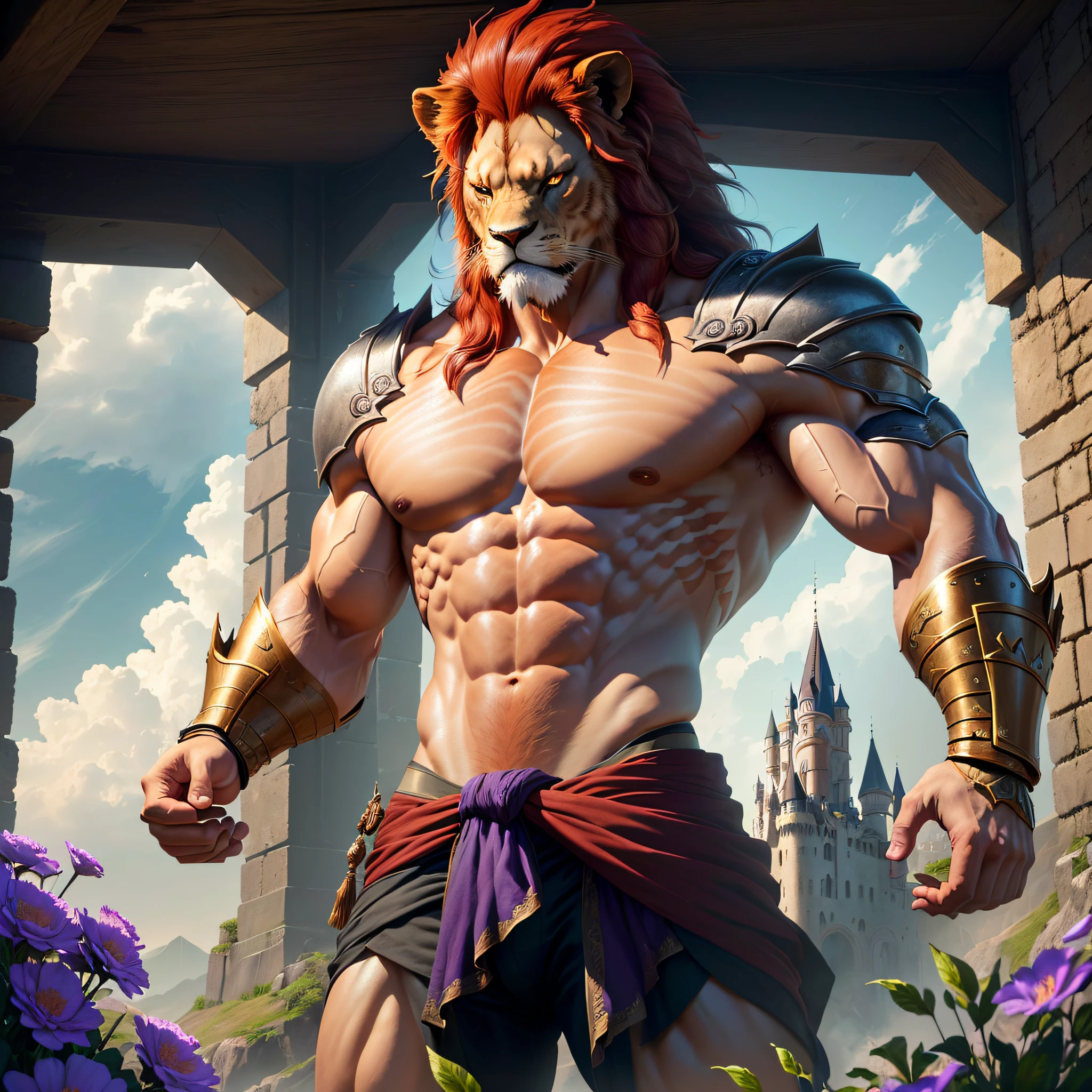 Jesus Christ lion deity of the tribe of Juda strong and imposing