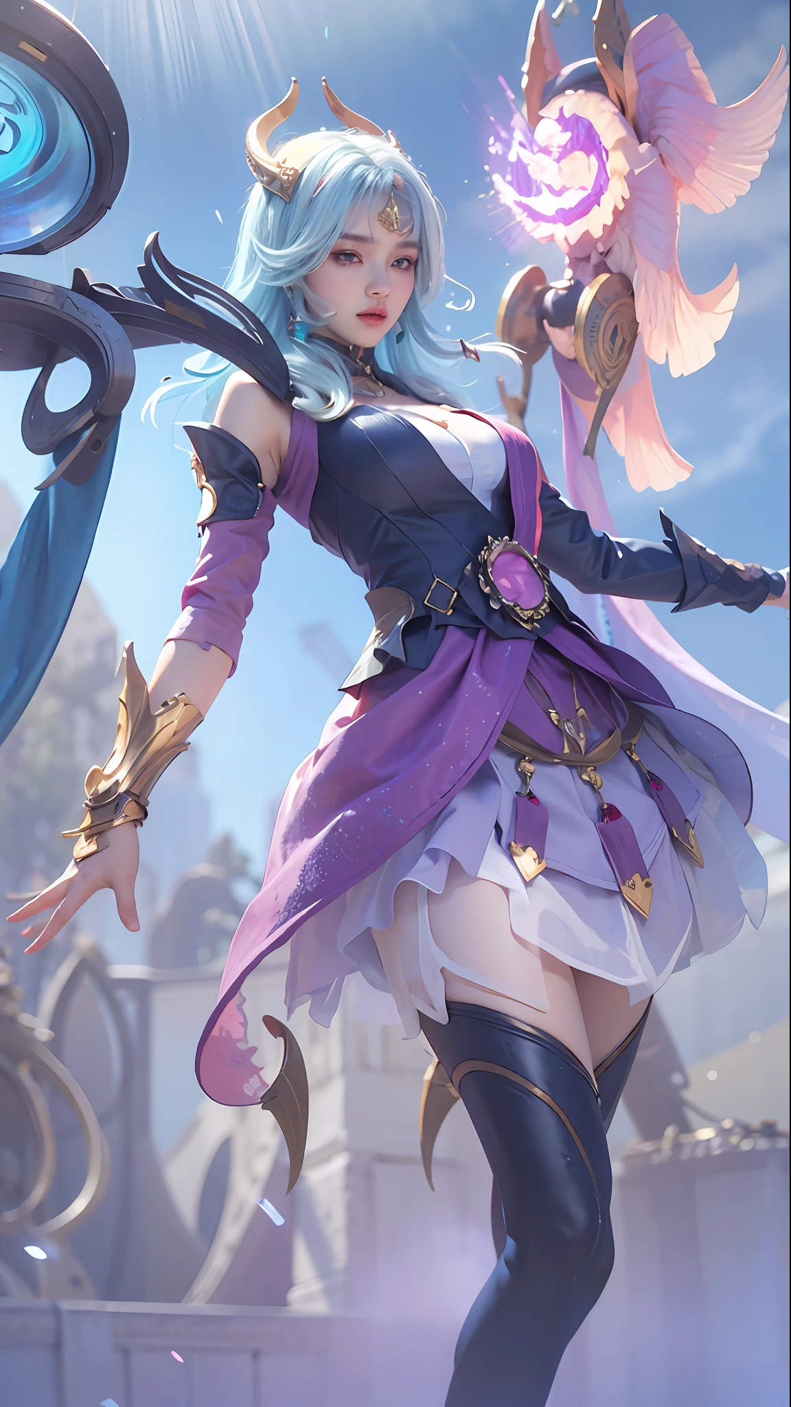 Best quality, masterpiece (large breasts), detailed skin texture, detailed cloth texture, detailed face, super detail, 8k, intricate detail, 1girl, outfit detailed