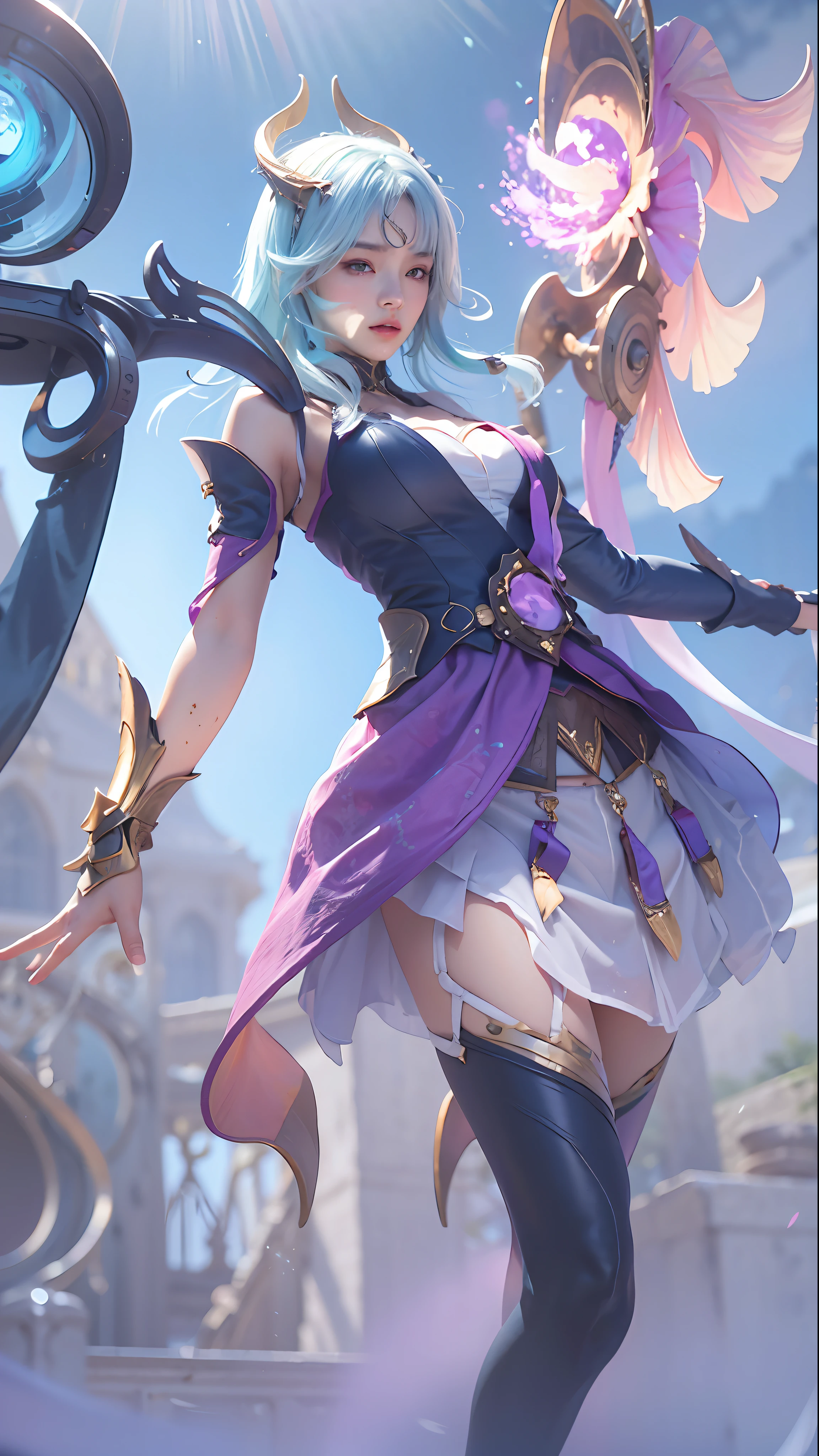 Best quality, masterpiece (large breasts), detailed skin texture, detailed cloth texture, detailed face, super detail, 8k, intricate detail, 1girl, outfit detailed