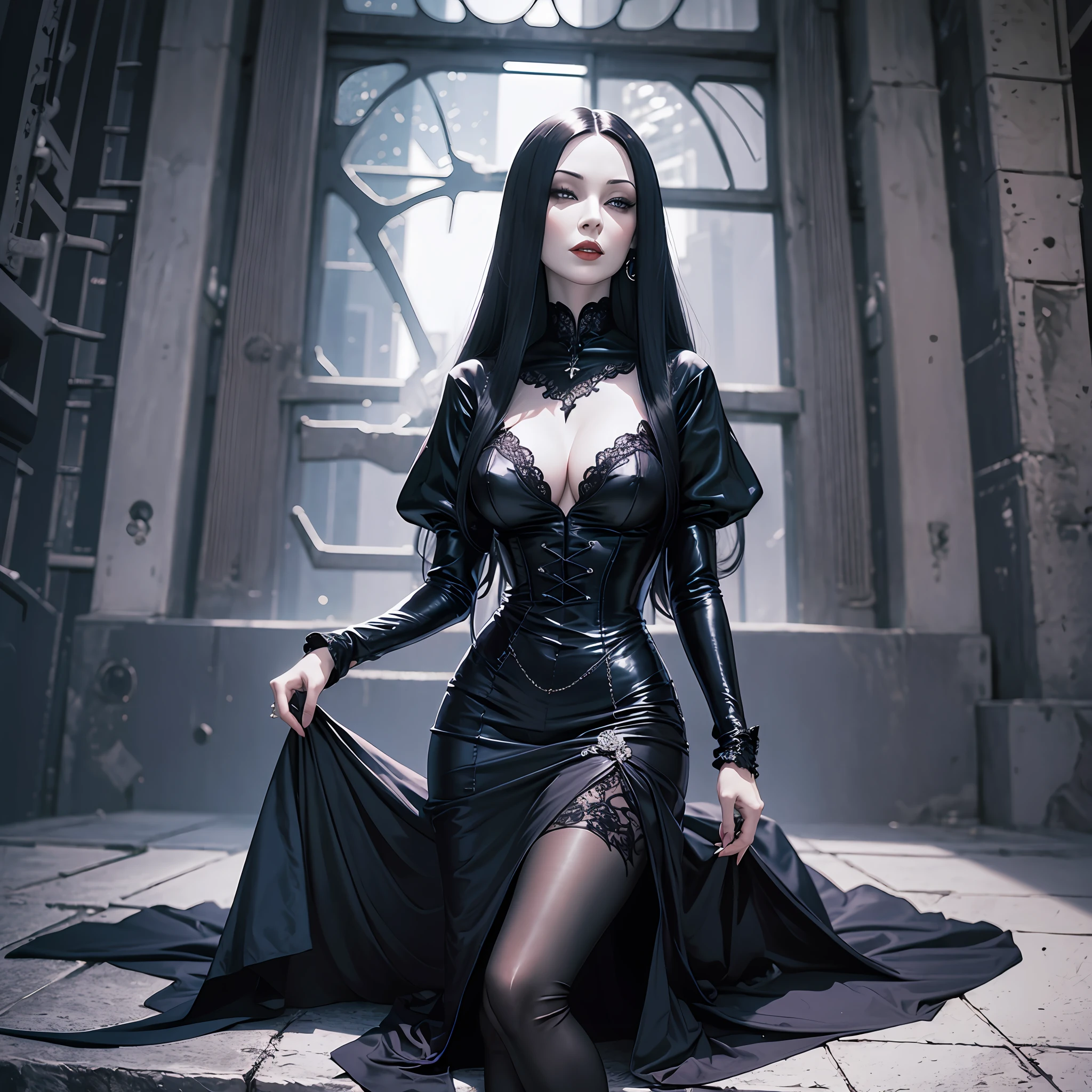 Morticia addams with sexy clothes --auto --s2