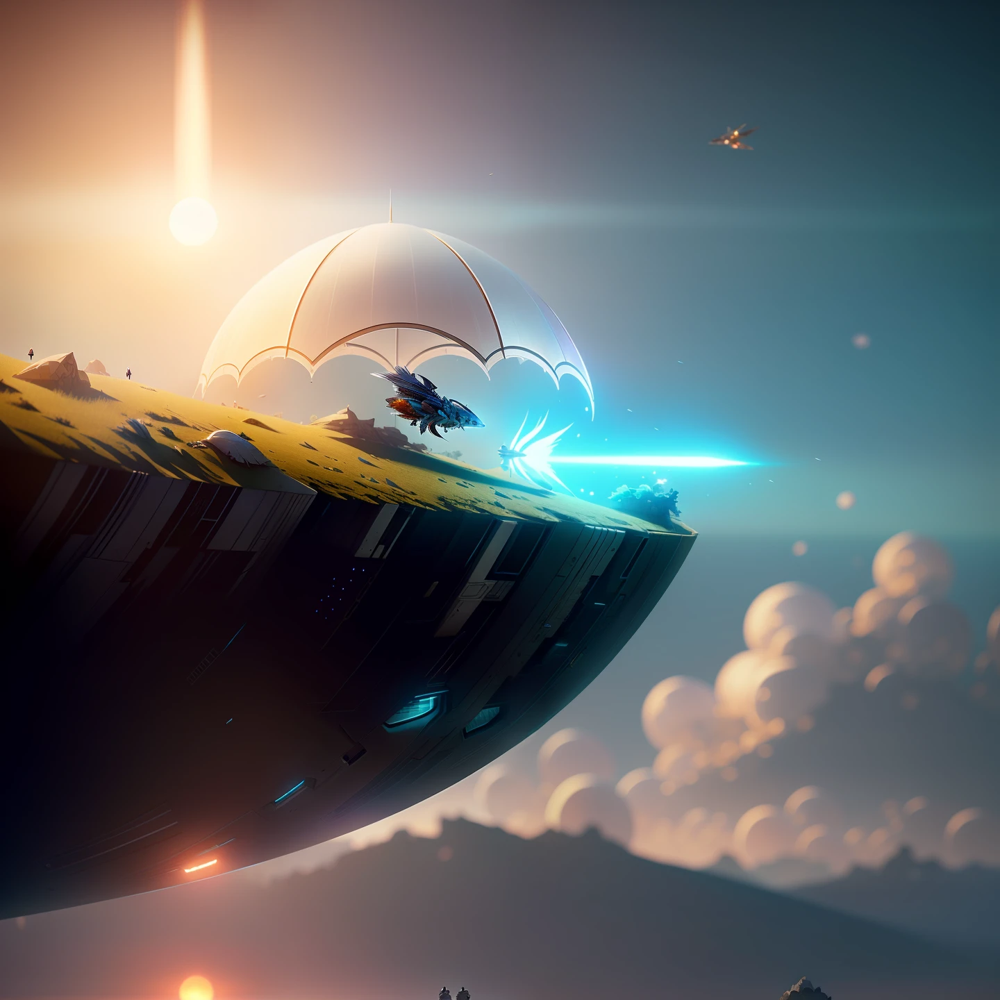 [1box:space ship:10], white, 4k, high resolution, photorealistic concept art. pilot. Sense of awe and scale, (art style by Filip Hodas), futuristic shape detail, dramatic light, dramatic light, (fractal), chest, nautilus, orchid, skull, betta fish, bioluminescent creature, octane rendering, art station trends, art by greg rutkowski and artgerm, soft cinematic light, adobe lightroom, photolab, hdr, intricate, highly detailed, (((((depth of field))))