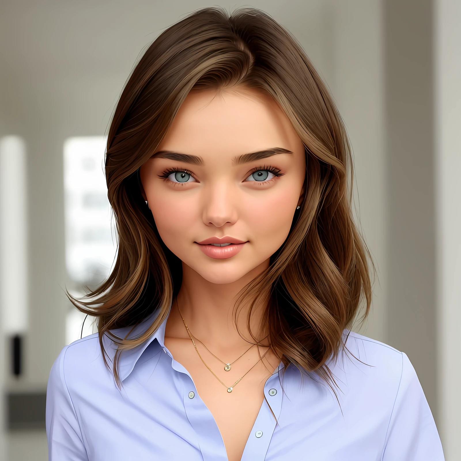 A woman similar to Miranda Kerr