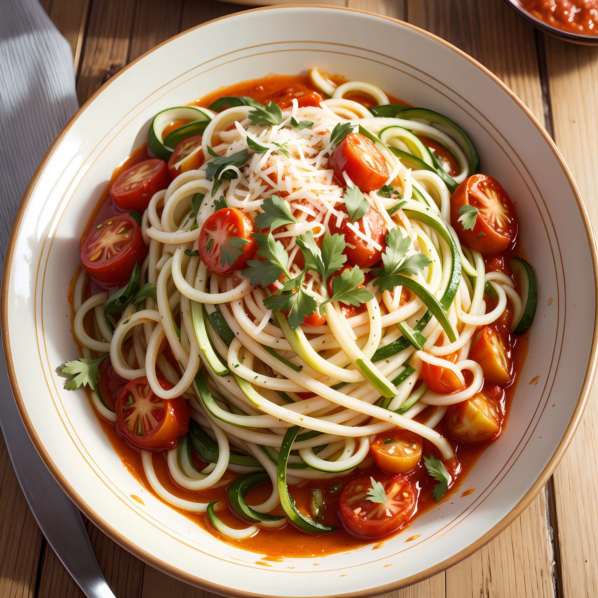 Courgette Spaghetti with Tomato Sauce --auto --s2