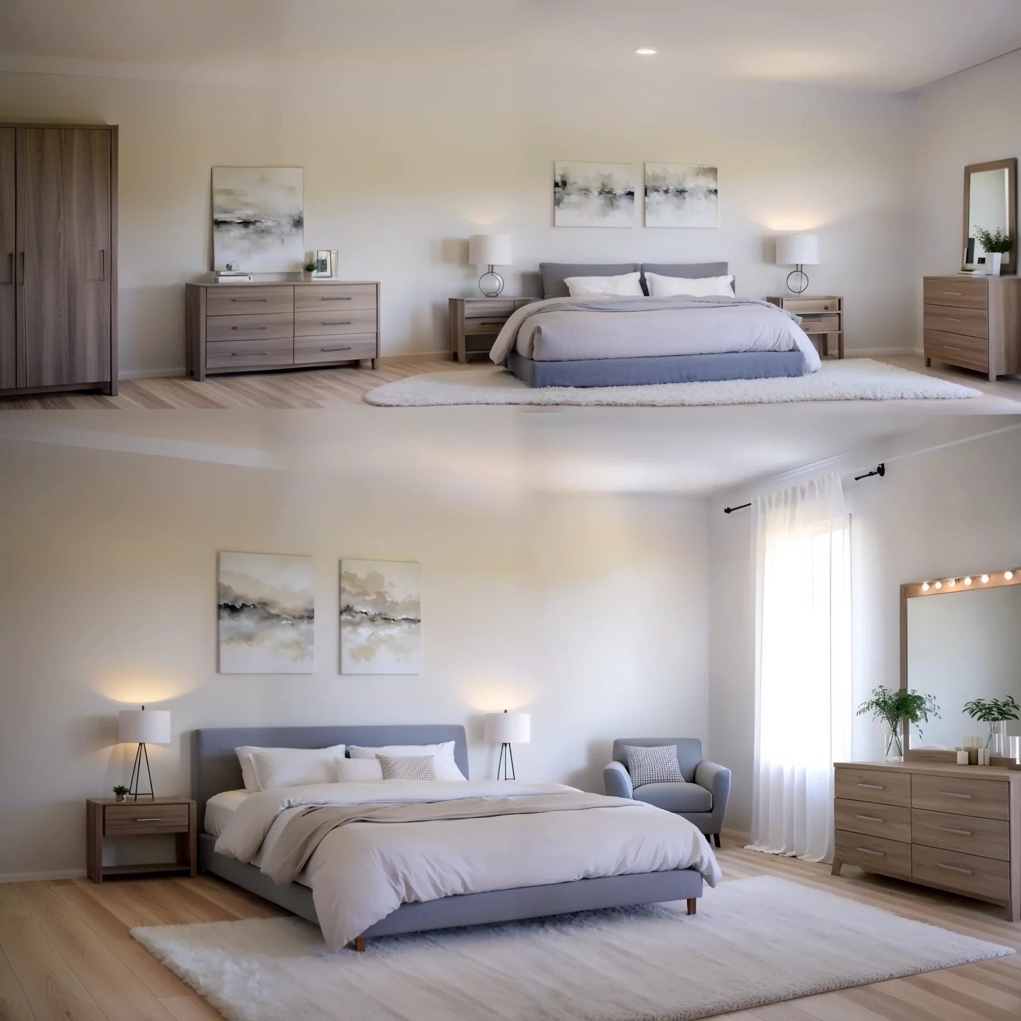 a bedroom, photorealistic,