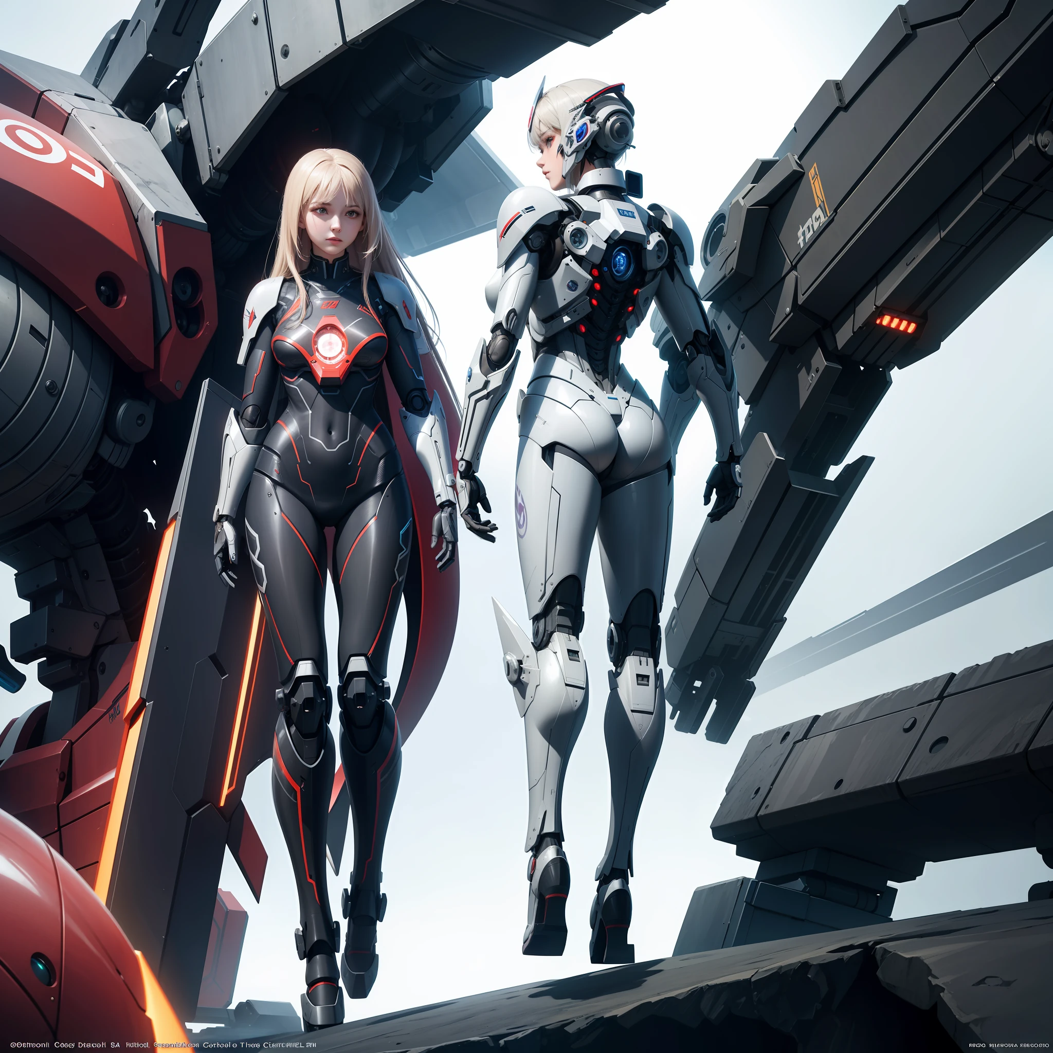 Realistic CG special effects, high quality, mecha, girl, futuristic girl, sense of technology, model girl, 25 years old, high detail, masterpiece, mechanization of blood vessels on the body, mechanical connection of the back.