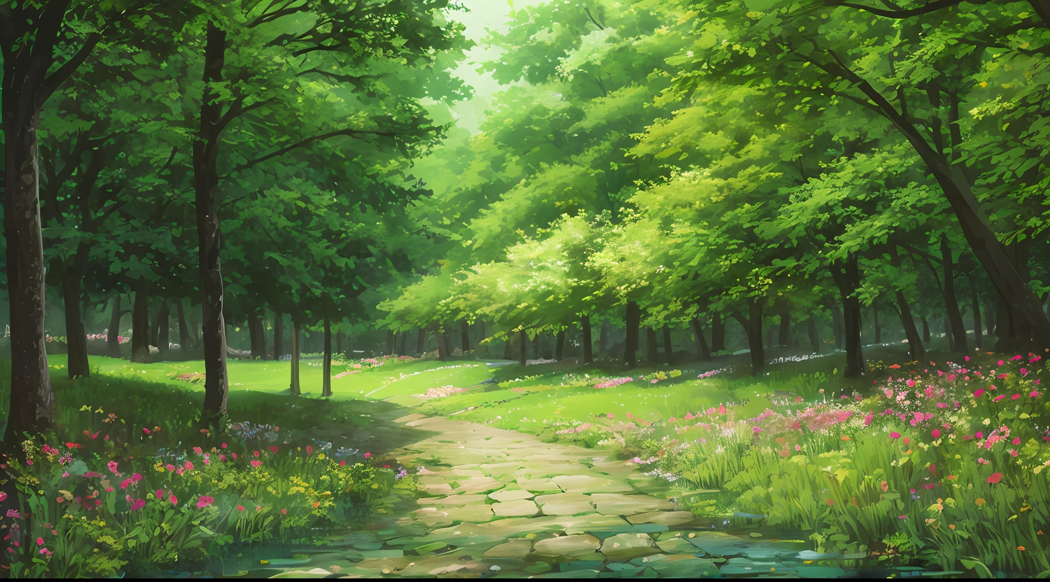 Green, forest