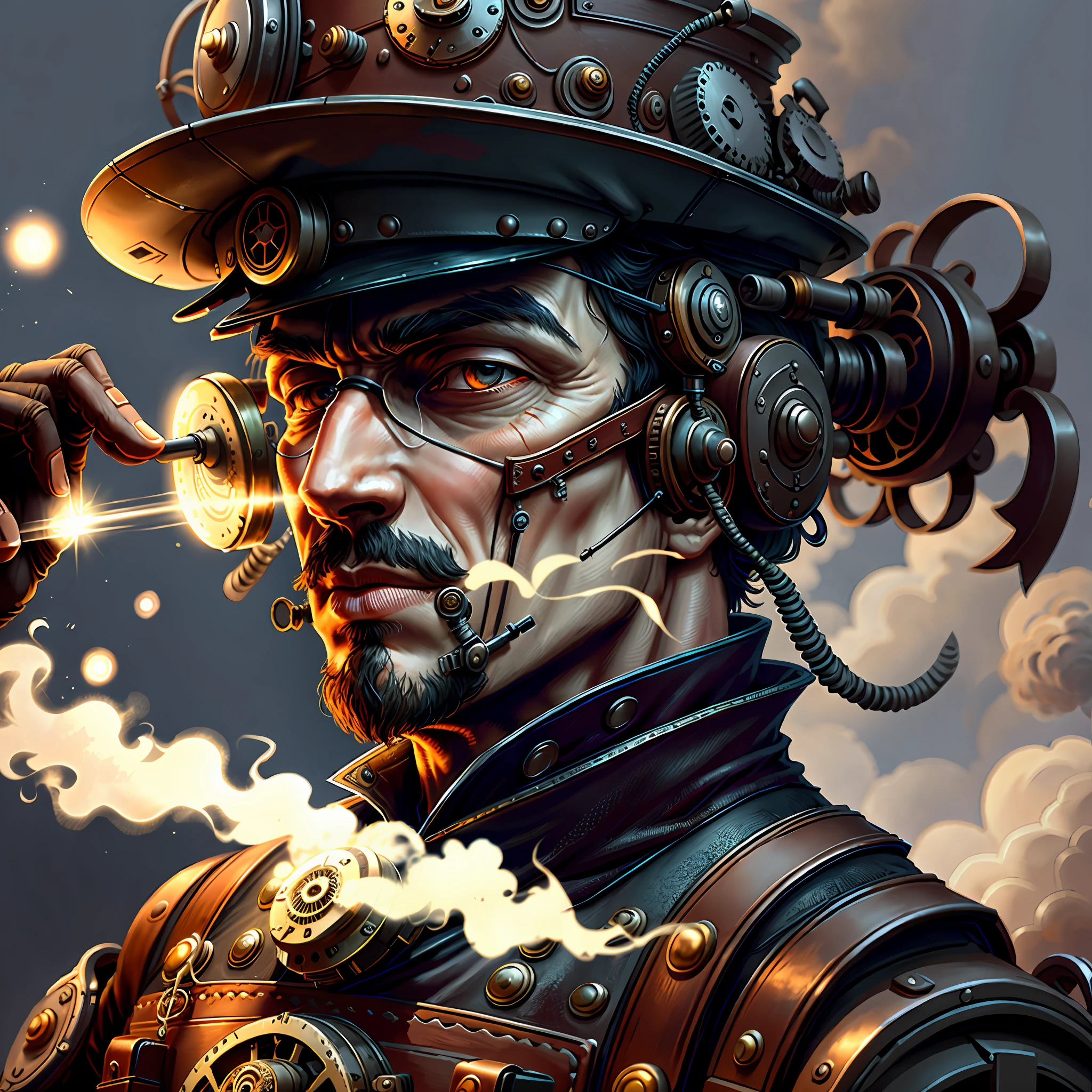 nikola tesla, SteamPunkAI, soldier Cogpunk