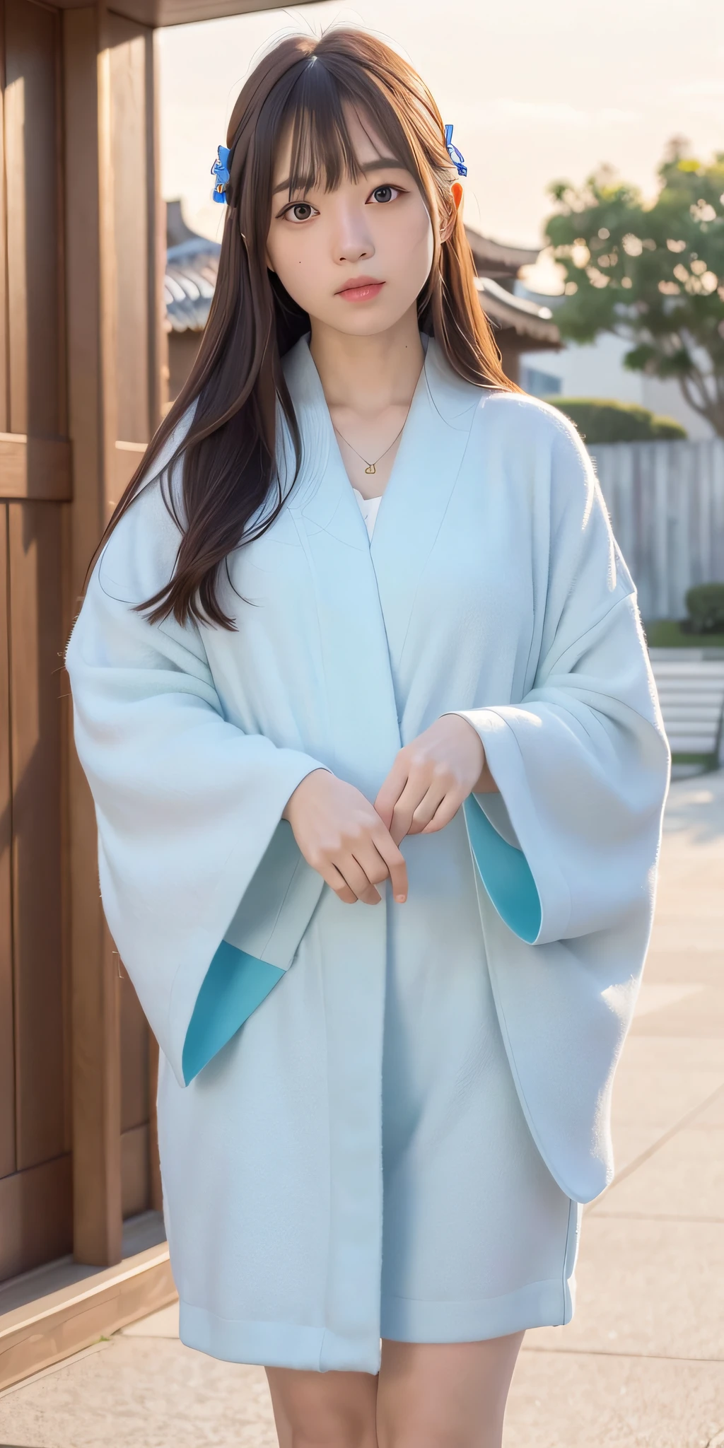 mix4, 20d, Solo, long_hair, Nanase Nishino, Haruka Kaki, Kimono, Japanese clothing, (8K, RAW photography, best quality, masterpiece:1.2), (realistic, photorealism:1.37), professional lighting, photon mapping, radiosity, physically based rendering
