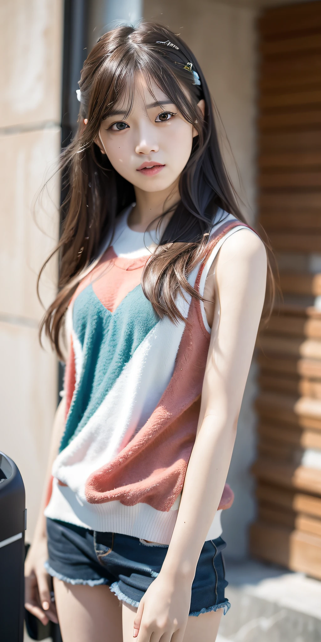 mix4, 20d, Solo, long_hair, Nanase Nishino, Haruka Kaki, Miko, (8K, RAW photography, best quality, masterpiece:1.2), (Realistic, Photorealistic:1.37), Professional Lighting, Photon Mapping, Radiosity, Physically Based Rendering
