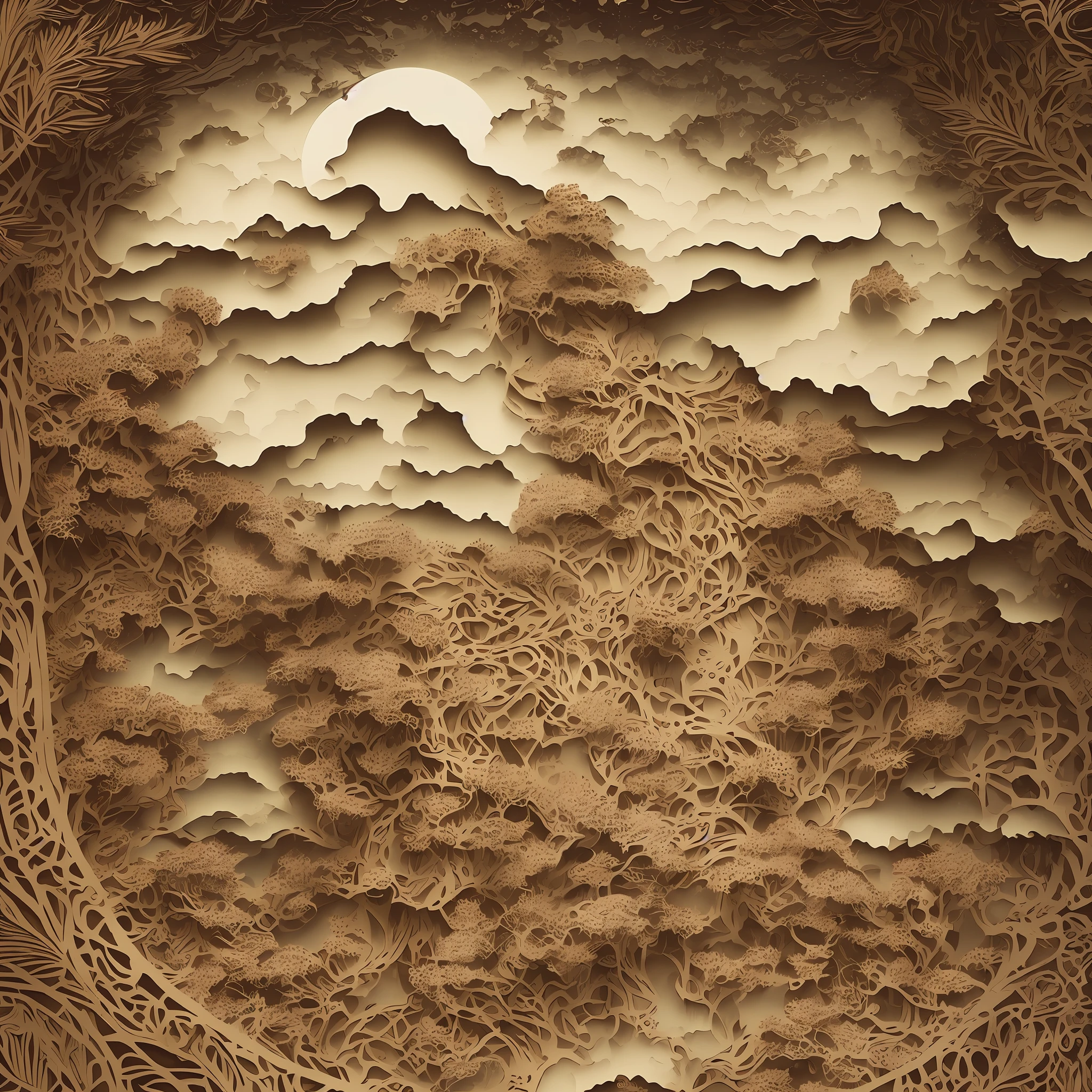 mdjrny-pprct, Chinese architecture, gardens, landscapes, sea of clouds, (high detail: 1.2)