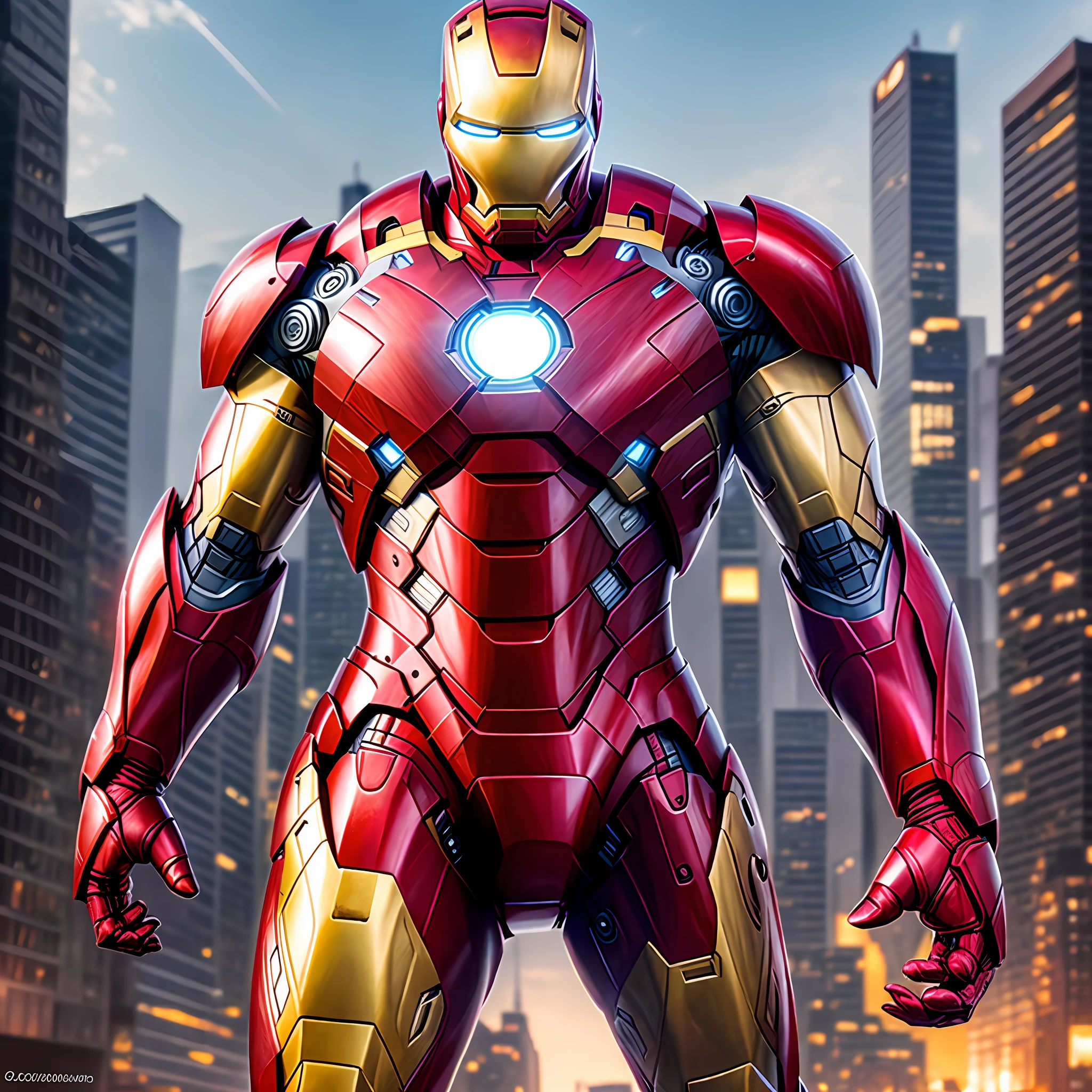 Ultra realistic, modern, stunning Iron Man