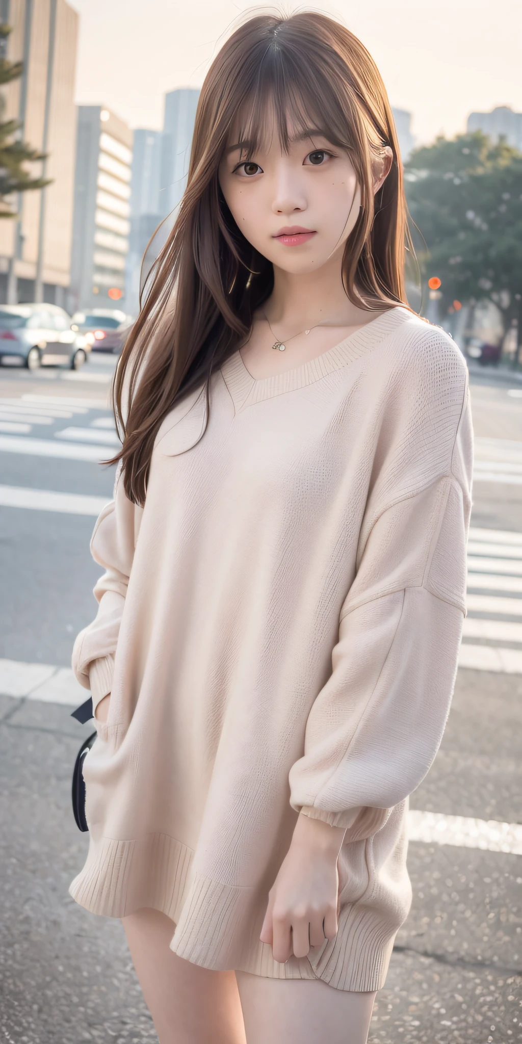 mix4, 20d, Solo, long_hair, Nanase Nishino, Haruka Kaki, Plain clothes, Everyday wear, (8K, RAW photography, best quality, masterpiece:1.2), (Realistic, Photorealistic: 1.37), Professional Lighting, Photon Mapping, Radiosity, Physically Based Rendering