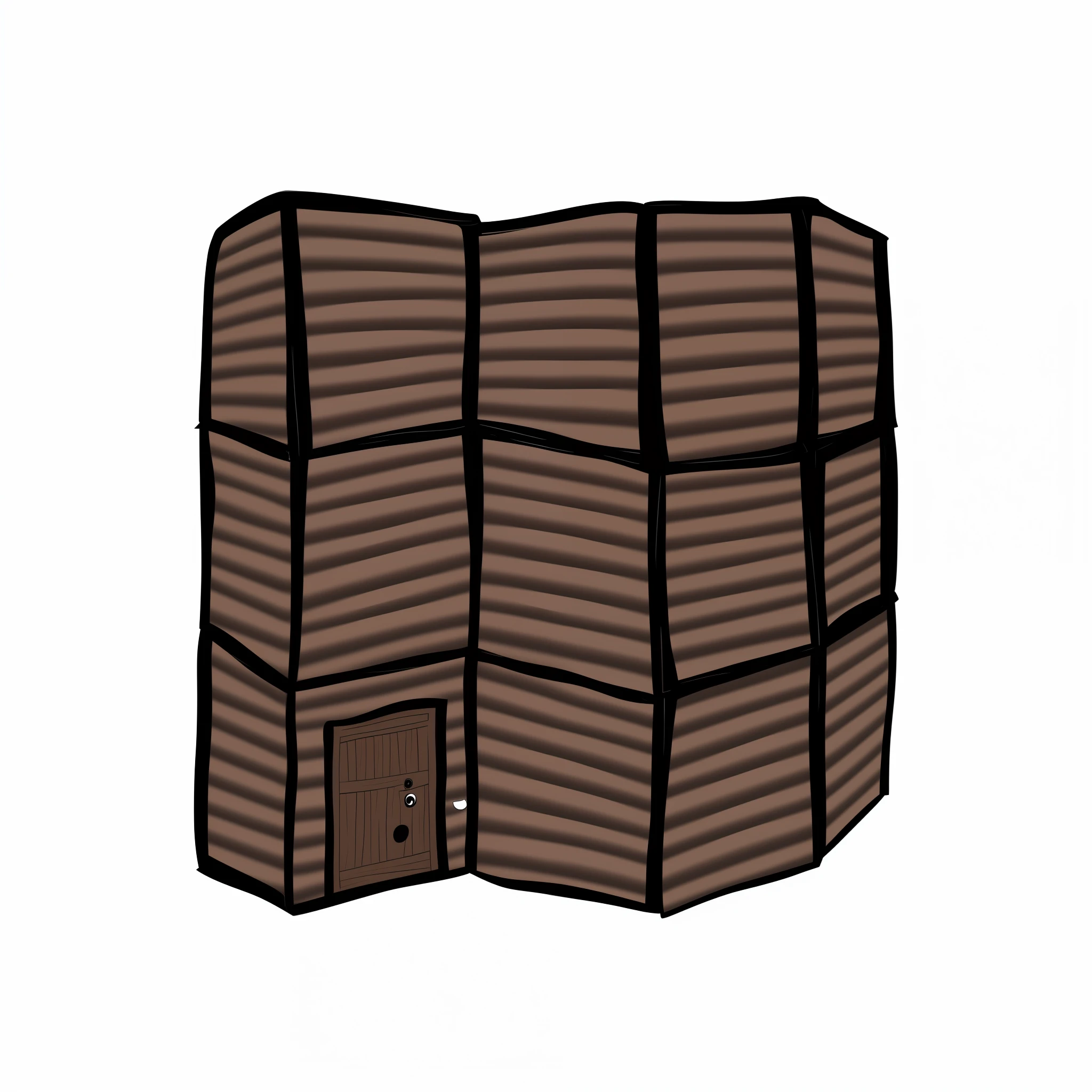 variants in cartoon format, leave asymmetrical