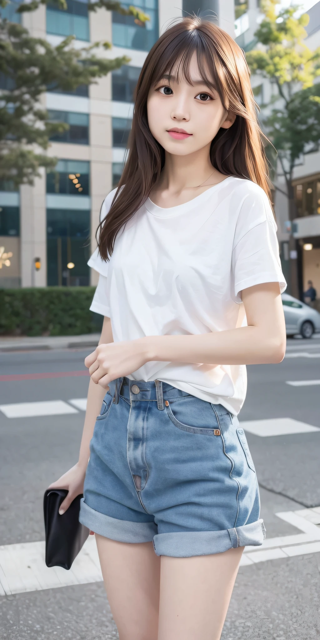 mix4, 20d, Solo, long_hair, Nanase Nishino, Haruka Kaki, Plain clothes, Everyday wear, (8K, RAW photography, best quality, masterpiece:1.2), (Realistic, Photorealistic: 1.37), Professional Lighting, Photon Mapping, Radiosity, Physically Based Rendering