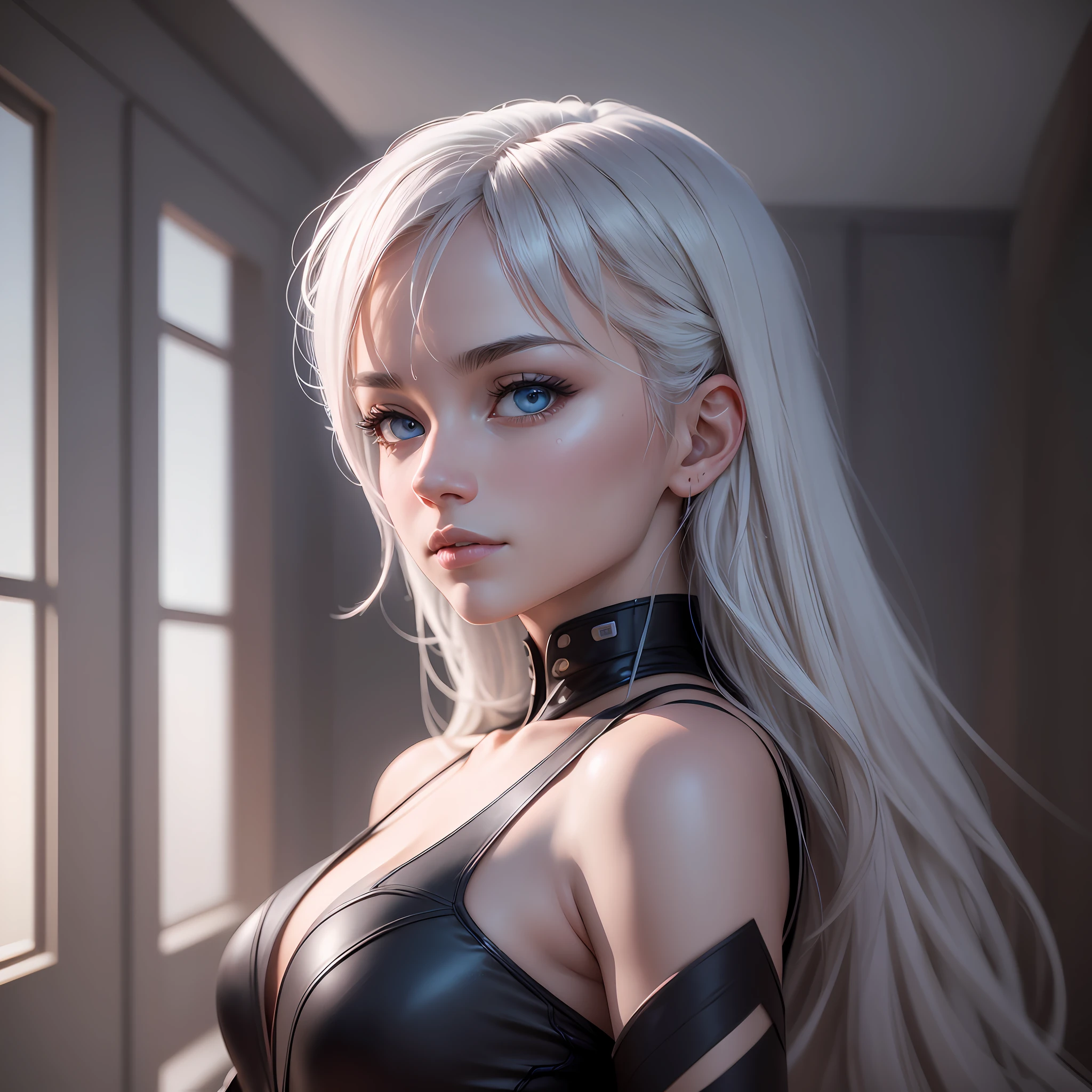 A person beyond the human ego, with a calm and serene expression, with beautiful eyes, in position for a profile picture. Unreal Engine 5, Cinematic, Color Grading, Editorial Photography, Photoshoot, Shot on 70mm lens, Depth of Field, DOF, Tilt Blur, Shutter Speed 1/1000. F/22, White Balance, 32K, Super-Resolution, Megapixel, ProPhoto RGB. VR, High, Epic, Artgerm, Alex Ross, Halfrear Lighting, Backlight, Natural Lighting, Incandescent, Optics, Fiber, Moody, Lighting, Cinematic, Lightning, Studio Lightning, Soft Lightning, Volumetric, Contre-Jour, Dark Lighting --auto --s2