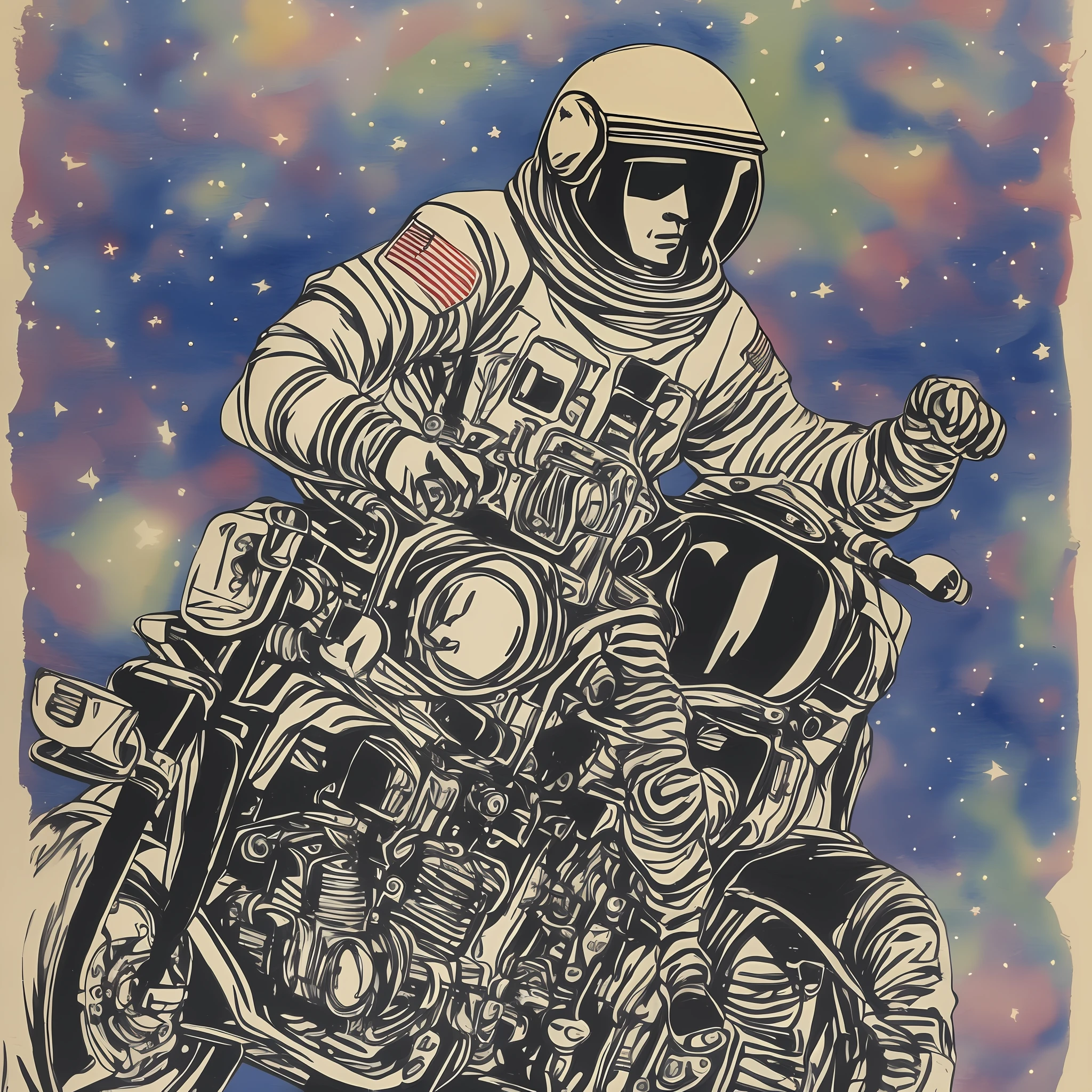 Motorcycle astronaut --auto --s2