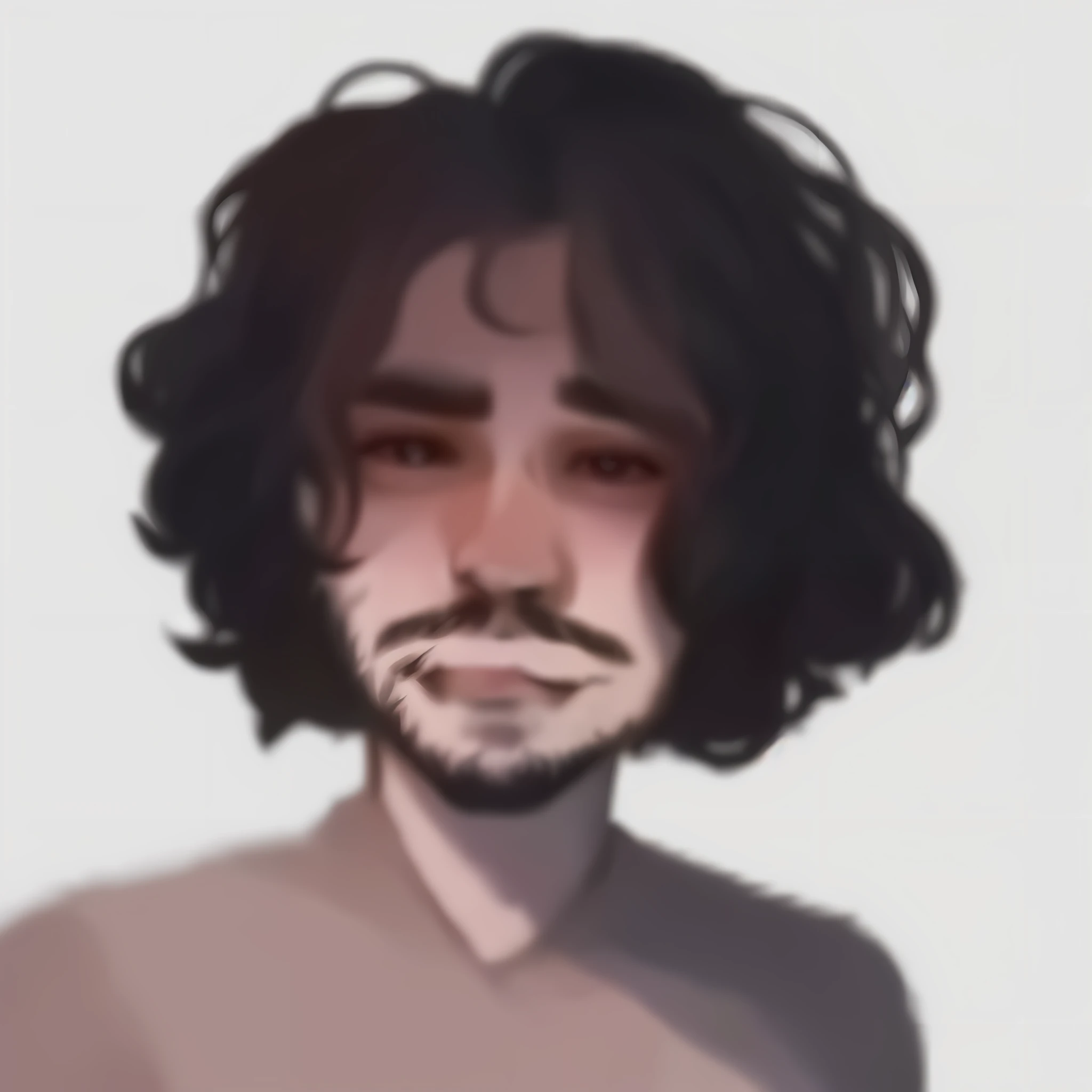 Um close up de uma pessoa com um bigode e uma camisa, Discord PFP, Discord Profile Picture, Halfbody Portrait, Halfbody Headshot, Jon Snow, Avatar Image, Character Portrait of Me, 2D portrait, Scruffy looking, John Snow, Imsorryjon, R /Art, R / Art, R / Art, Portrait of a Crying AI Artist, 8k, ultra realista, foco dinamico, rosto detalhado