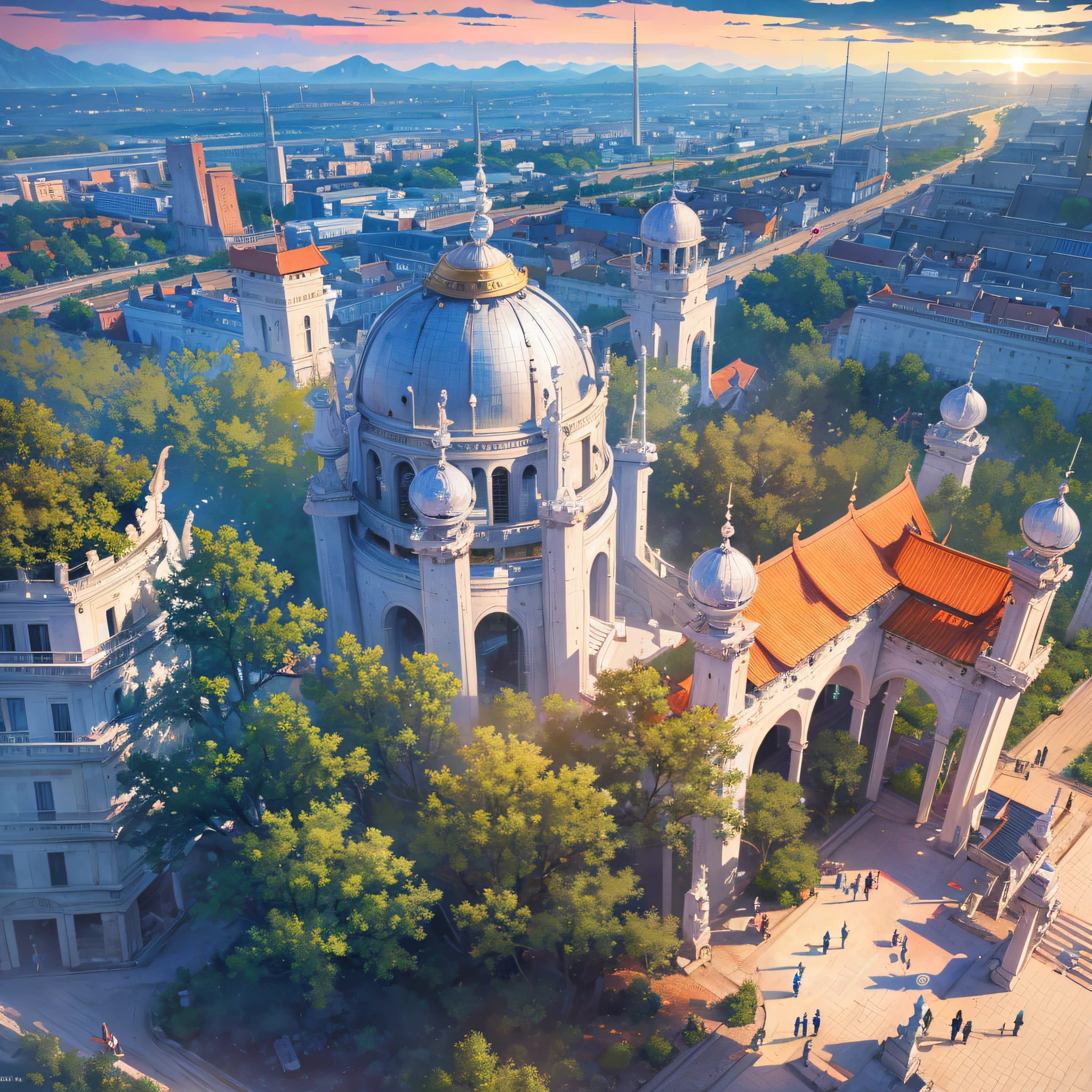 CGSociety, ancientChinese city, spectrum, crystal, magic, transparent, specularreflection, falling flowers, gorgeous lightingcomplex details, delicate textures, surreal, wide-angle lens, photos, realistic, Sharp focus, superclear, 32k, 9:16, Verism, panorama, satellite image, Sony FE GM, UHD, masterpiece, high details, high quality, highres, best quality, 16k --auto --s2