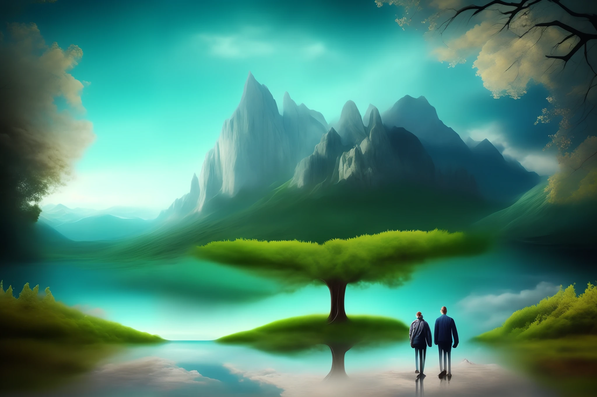 Emotional intelligence has a height, an inch shows the mind, the scenery is infinitely good, and there is a good fate everywhere. Realistic pictures