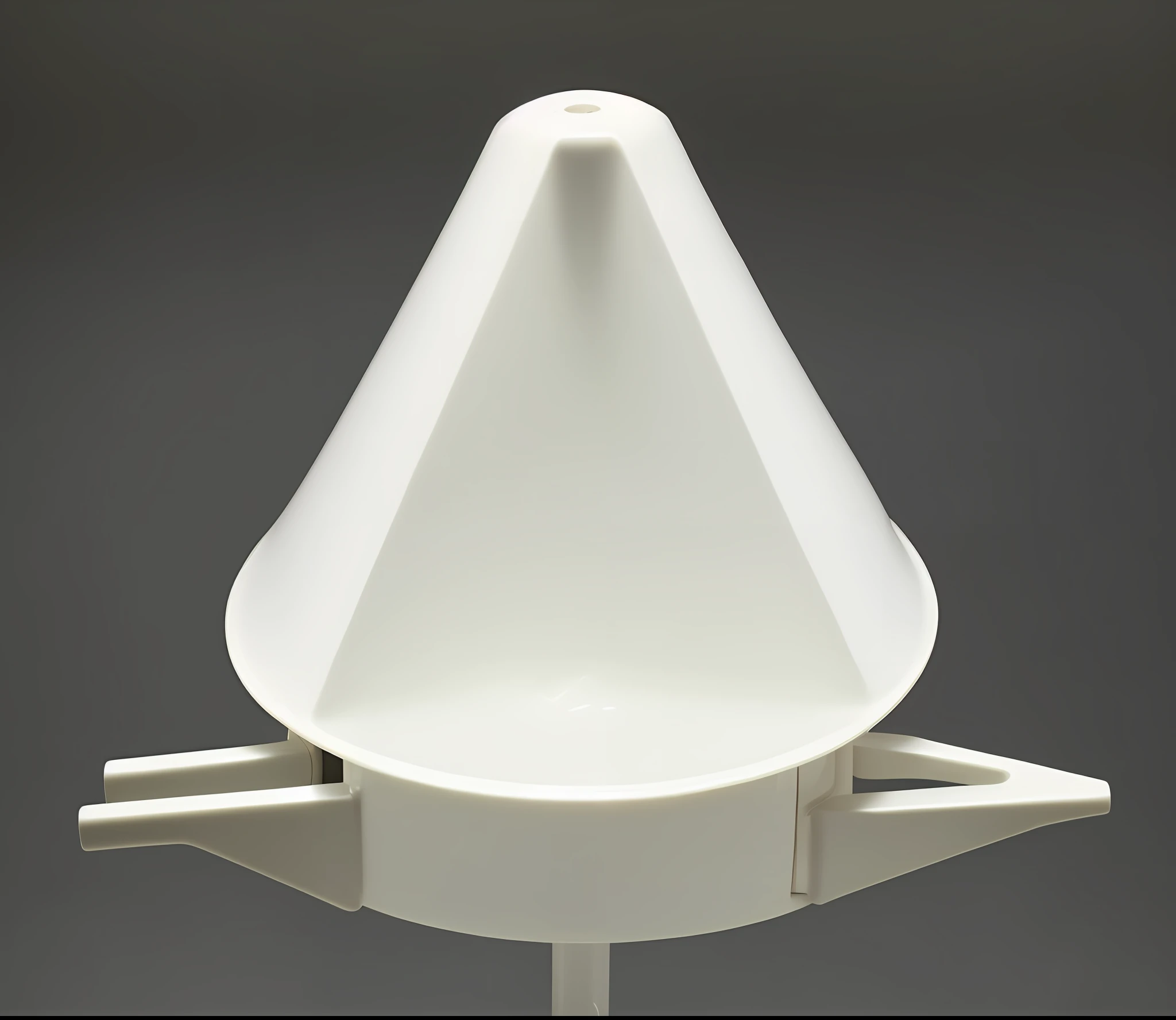 style ((Marcel Duchamp)) the work (Fountain 1917), white urinal with a black script, an upside-down urinal, vat, font à la cire perdue, head, high-angle view, ca. 2001, 90 60 90, 188216907, product photo, cone, 136412351