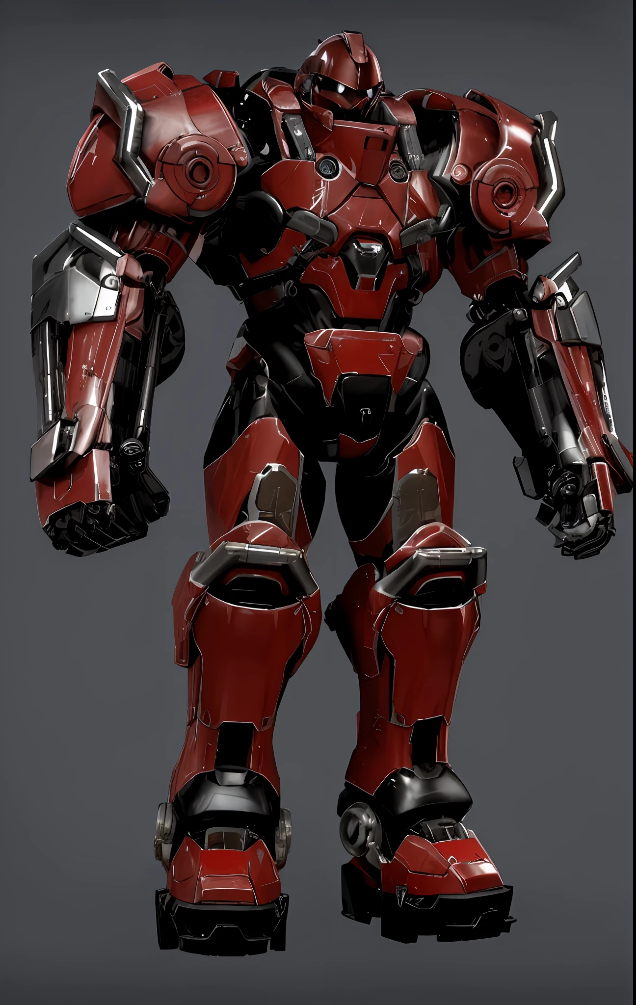 a close up of a red and black robot with a helmet on, high-tech red armor, crimson heavy armor, red heavy armor, full body red mech, red armor, hardsurface armour, red mech, hard surface character pinterest, mecha suit, mech suit, red shift render, sci - fi armour! muscular, hard surface 3 d, sci-fi armor