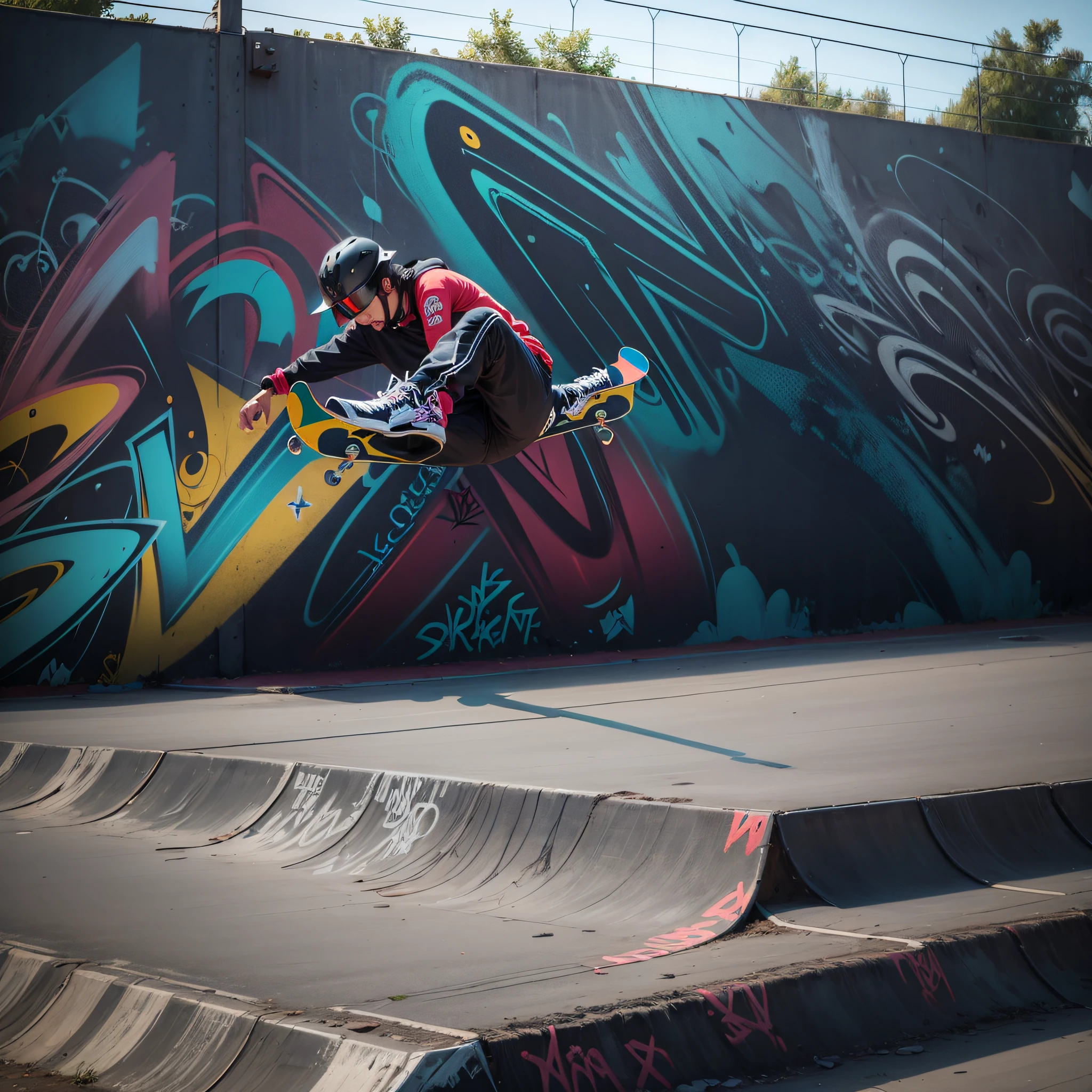 SKATE TRACK DARK ANGLE GRAFFITI BACKGROUND --auto --s2