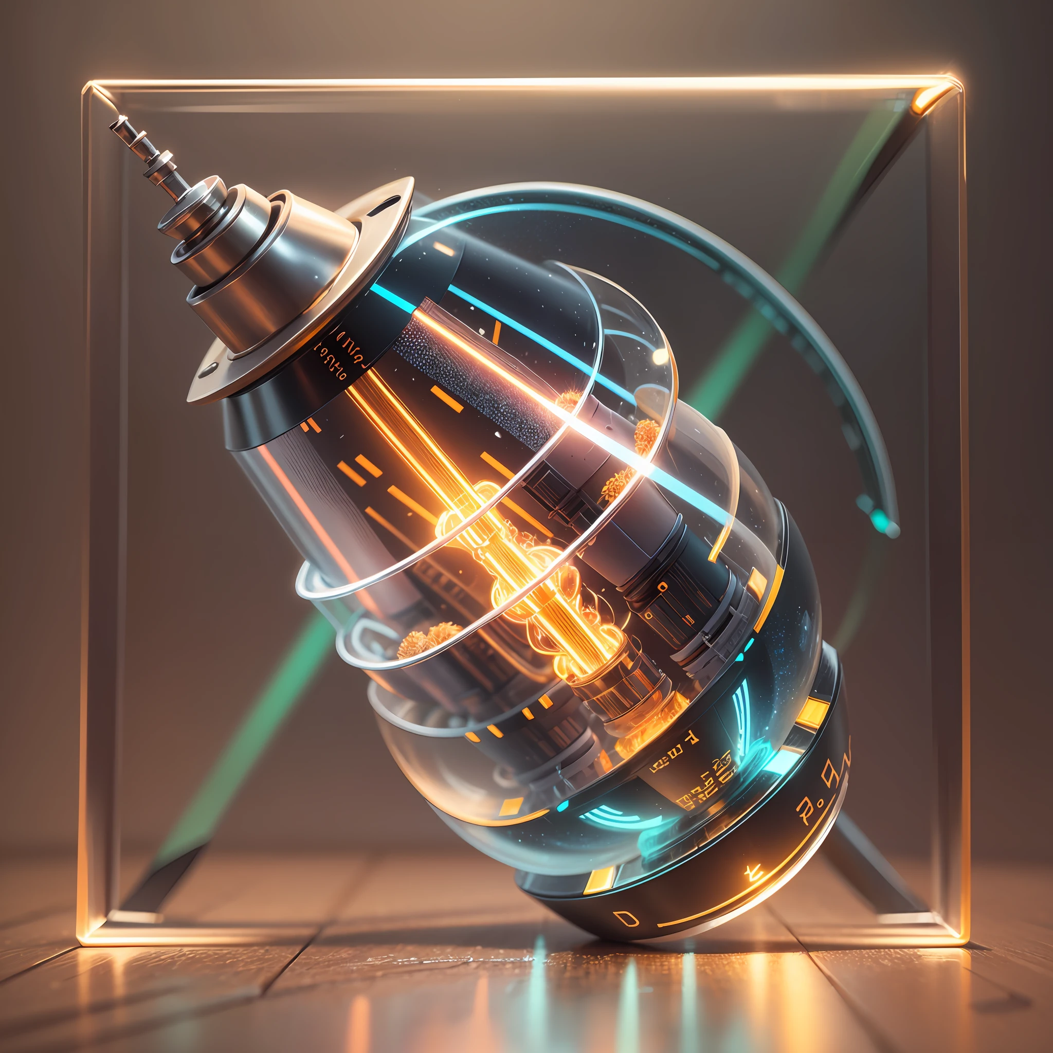 There is a closeup of a glass chip with a light coming out, connected with 8K bright laser, Nixie Tube, 3D render Even Lit, Nixie Tubes, highly detailed. octane render, rendered in octane render, cinema 4d bright light render, rendered in keyshot, created in octane render, small nixie laser, render octane hyper-realistic --auto --s2