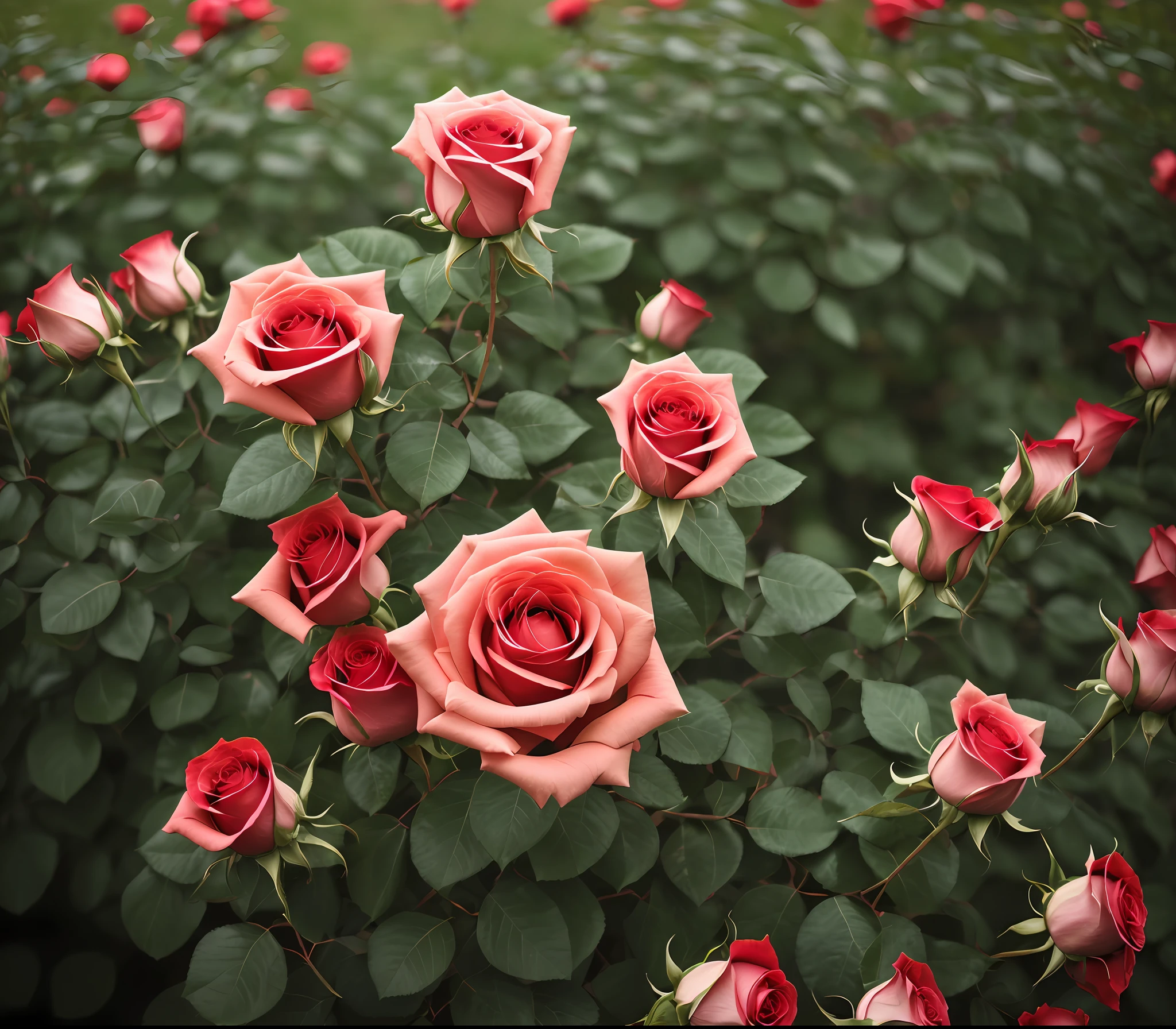 Roses all around