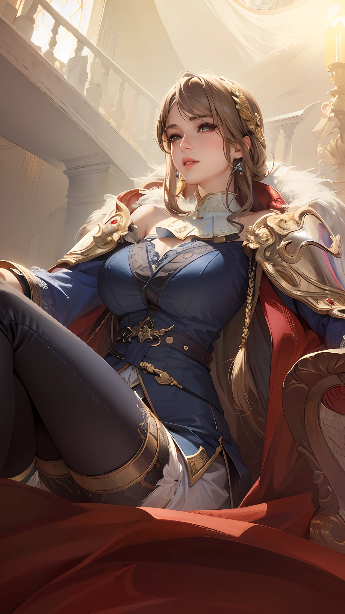 Best quality, masterpiece (large breasts), d etailed skin texture, detailed cloth texture, detailed face, super detail, 8k, intricate det ail, 1girl