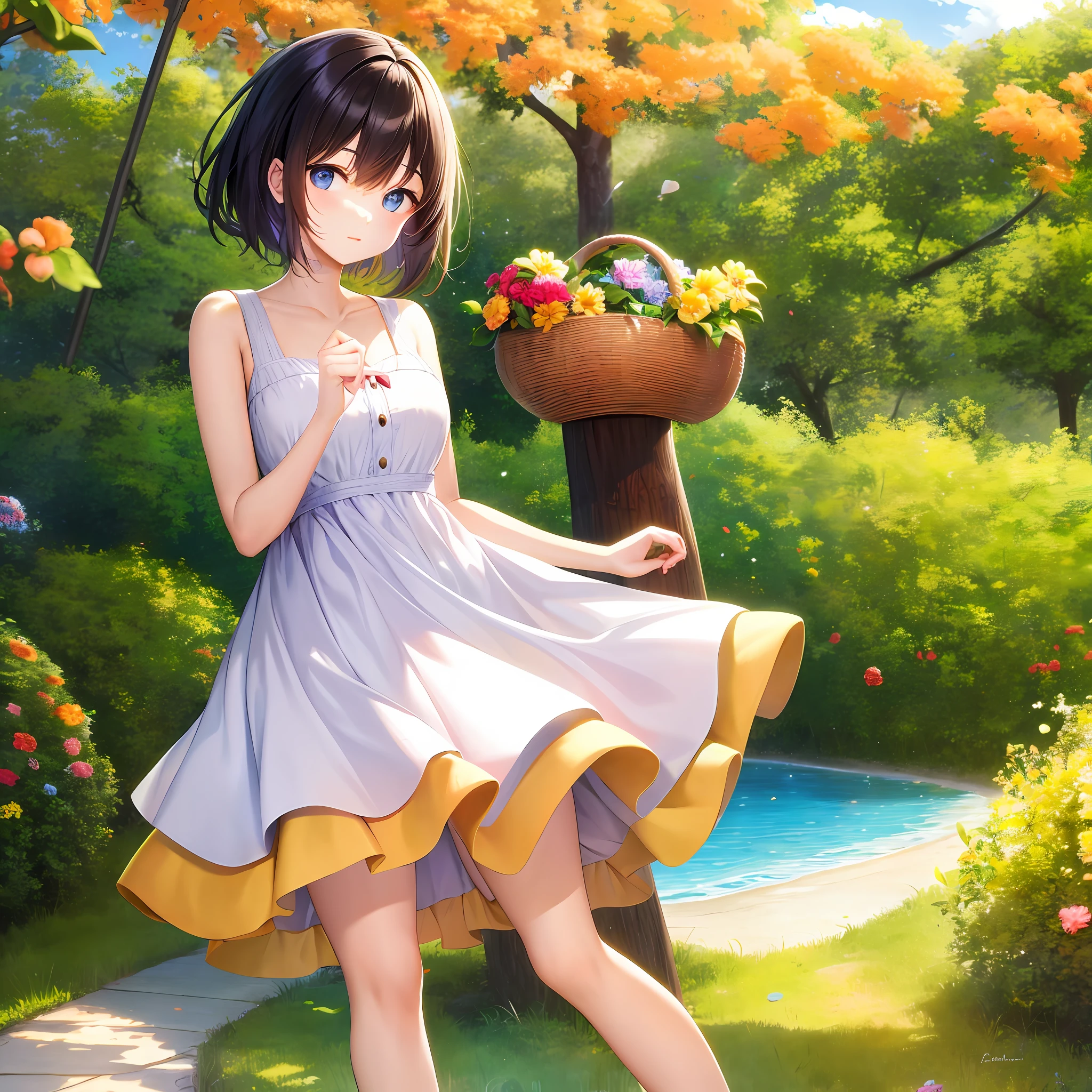 Beauty, sunshine, liveliness, dress