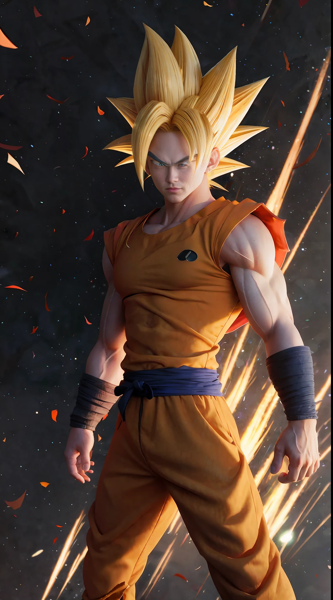 dragon ball goku wallpapers dragon ball goku wallpapers, photorealistic human goku, super saiyan goku, super saiyan, super sayian goku, badass anime 8 k, goku from dragon ball, son goku, highly detailed portrait of goku, goku from dragon ball z, goku from dragonball z, goku, going super saiyan, goku portrait, portrait of goku