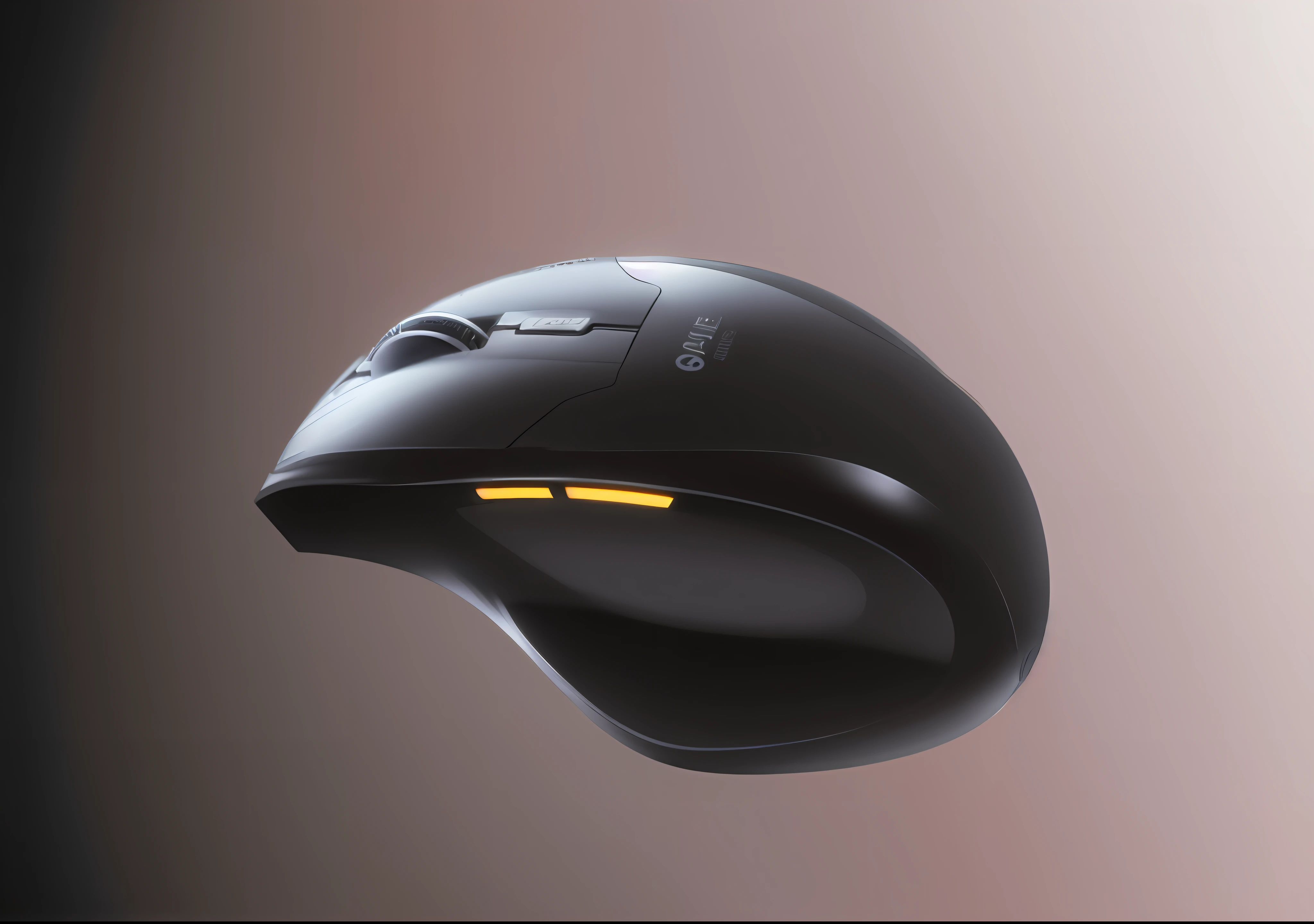 (8k, RAW photo, best quality, masterpiece: 1.2), (realistic, photo fidelity: 1.4), close-up of computer mouse on black background, 3D product rendering, 1200 dpi, oblique view, right angle view, upper side view, cyborg dinosaur mouse, scrolling computer mouse, game sense, photo quality, Sahara, bottom angle detail for near-portrait effect, realism, clear background