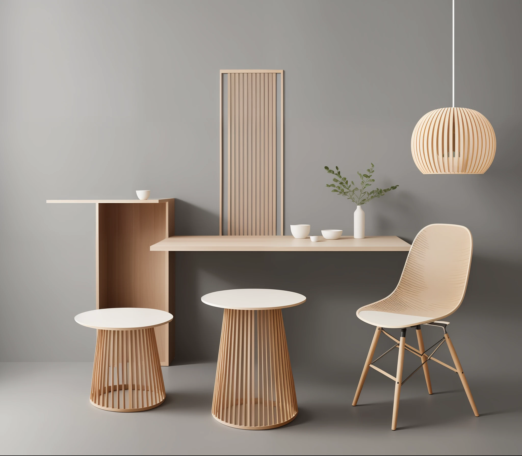 HAY is a design studio that creates innovative and unique products that combine functionality and aesthetics. Their works are not only beautiful and practical, but also playful and surprising. They challenge the conventional boundaries of design and offer new perspectives on everyday objects and furniture. Woud’s products are unlike anything you have seen before, yet they fit perfectly into your home and lifestyle. Woud is a design studio that pushes the limits of creativity and originality, while maintaining a high level of quality and balance. Showcase thier possible upcoming new tabel designs for a new resturant, there will be only one table, it can contain row material, wood and stone etc for the natural looking, size of the tabele is 180 x 100 cm, each image contains 8 new designs as a catalog,