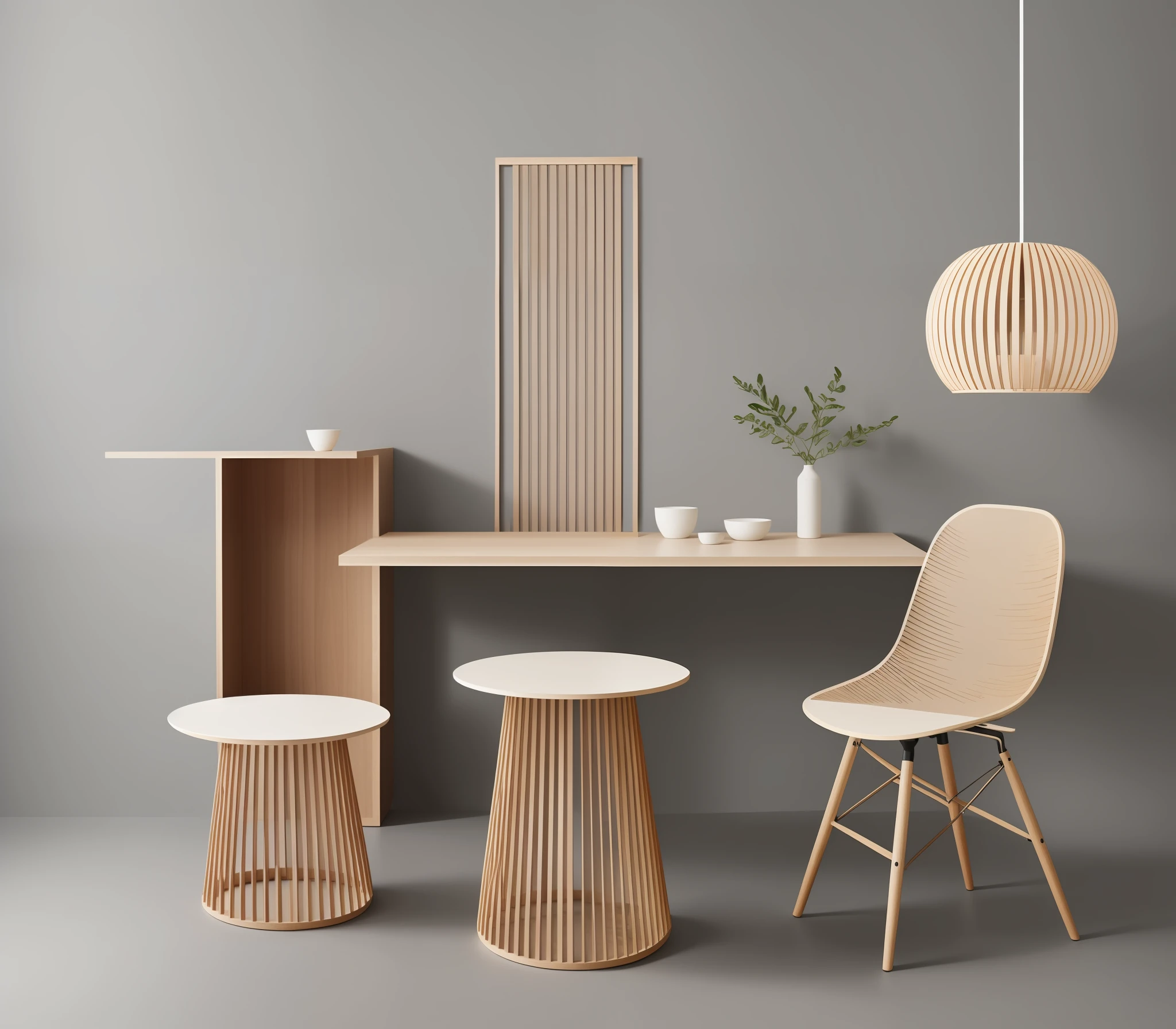 HAY is a design studio that creates innovative and unique products that combine functionality and aesthetics. Their works are not only beautiful and practical, but also playful and surprising. They challenge the conventional boundaries of design and offer new perspectives on everyday objects and furniture. Woud’s products are unlike anything you have seen before, yet they fit perfectly into your home and lifestyle. Woud is a design studio that pushes the limits of creativity and originality, while maintaining a high level of quality and balance. Showcase thier possible upcoming new tabel designs for a new resturant, there will be only one table, it can contain row material, wood and stone etc for the natural looking, size of the tabele is 180 x 100 cm, each image contains 8 new designs as a catalog,