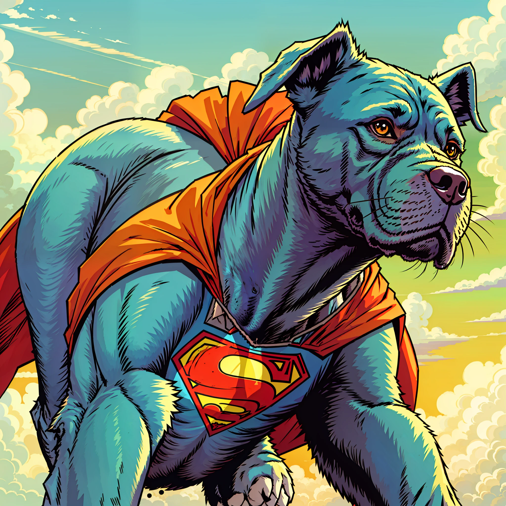 a dog superman