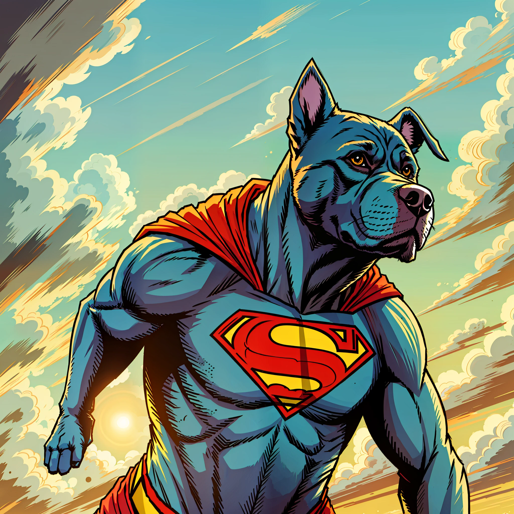 a dog superman