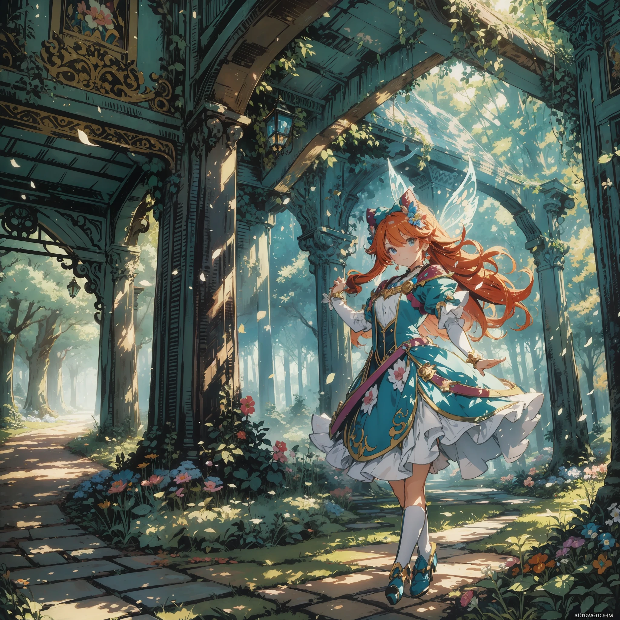 (masterpiece), best quality, ultra-detailed, disney style anime, colorful and vibrant, dynamic action and poses, magical atmosphere, enchanted forest, charming and lively characters, fairy tale setting, soft lighting and shadows, nostalgic and heartwarming vibes. --auto --s2