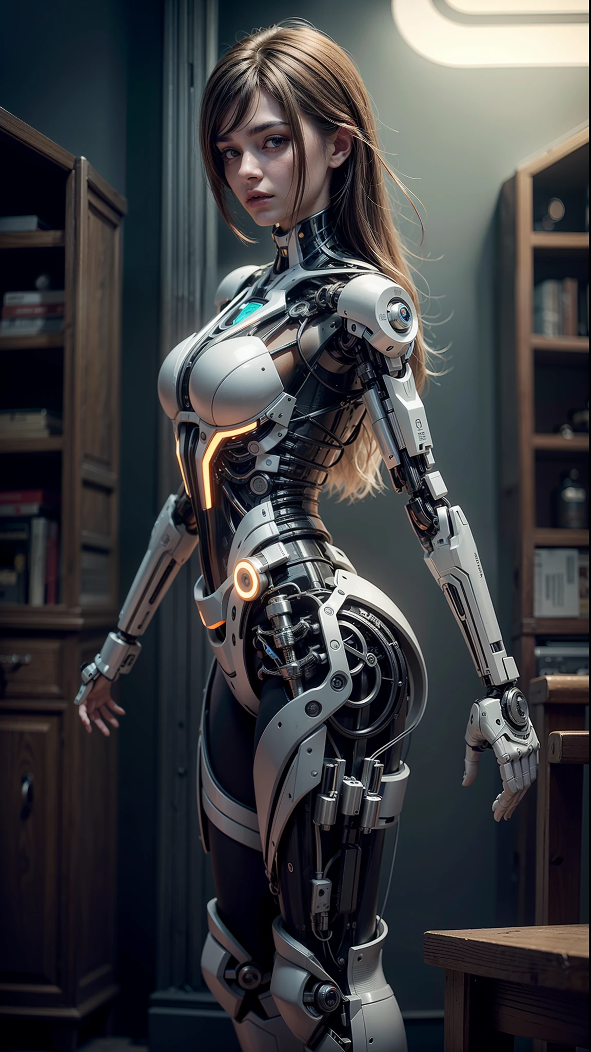 ((Best quality)), ((masterpiece)), (highly detailed:1.3),reelmech,In a future where technology has reached new frontiers, a groundbreaking innovation known as 'Real Mechanical Parts' has emerged. This revolutionary LoRa (Low Orbit Remote Access) technology enables the seamless integration of cybernetic and robotic enhancements onto a model human, resulting in astonishingly detailed and lifelike images that blur the boundaries between man and machine.Enter a world where the line between organic and synthetic beings becomes increasingly indistinguishable. The 'Real Mechanical Parts' technology allows individuals to transcend their biological limitations and embrace a new era of enhanced capabilities. Whether it's the precision and strength of robotic limbs, the computational power of cybernetic implants, or the sensory enhancements that bridge the gap between human and machine, these mechanical augmentations offer unprecedented possibilities.As society grapples with the ethical implications and societal impact of this groundbreaking technology, a myriad of stories unfold. The narrative delves into the personal journeys of those who choose to undergo the transformation, exploring their motivations, aspirations, and the profound consequences of merging with technology. The images produced through 'Real Mechanical Parts' capture the intricate details and nuances of these cybernetic enhancements, depicting a fusion of human and machine that challenges traditional notions of identity and existence.Beyond the personal stories, larger themes emerge within this world. Questions arise about the accessibility and affordability of such transformative technology, the divide between those who embrace augmentation and those who remain purely human, and the ever-present debate on the ethical boundaries of human-machine integration. The society depicted in this world grapples with the profound implications of 'Real Mechanical Parts' as it reshapes the fabric of everyday life.In the m