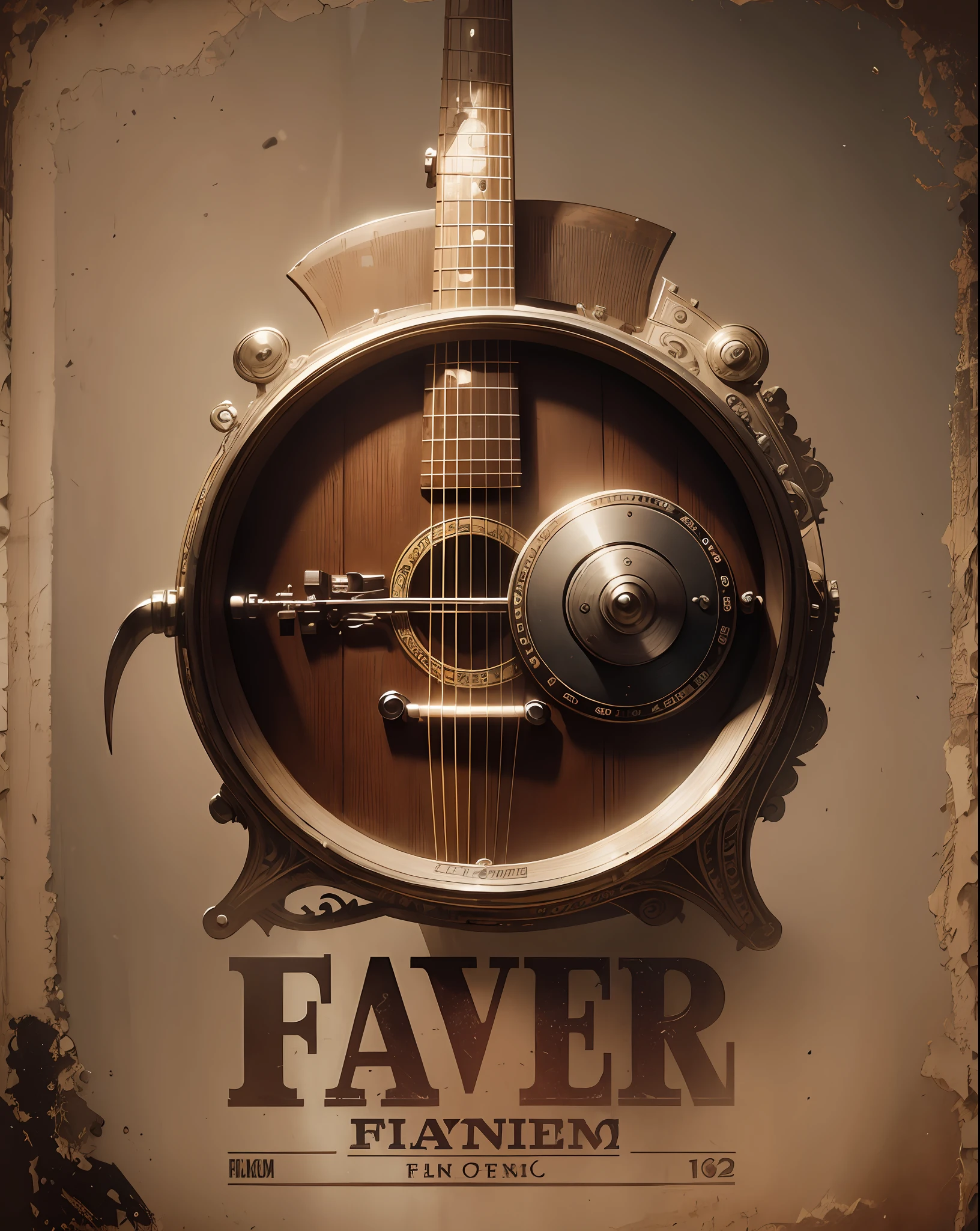Flayer Film Music School, Vintage Style, Digital Art, Realistic, Intricate Details, 16K, --auto --s2