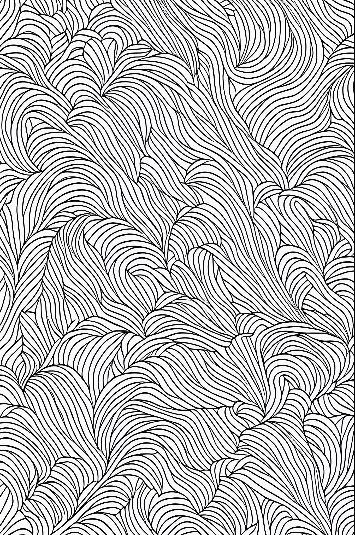 Adult coloring page, Zig-zag, Ink patterns, artwork