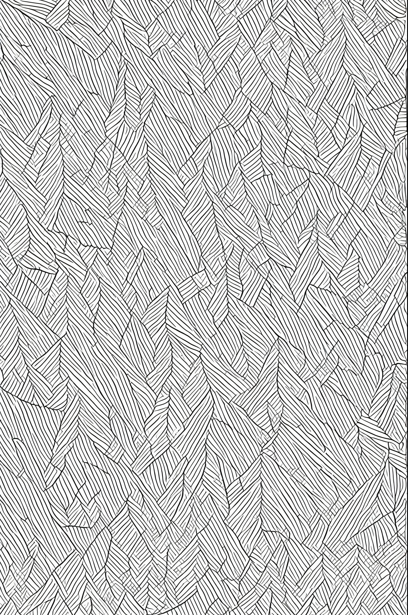 Adult coloring page, Zig-zag, Ink patterns, artwork