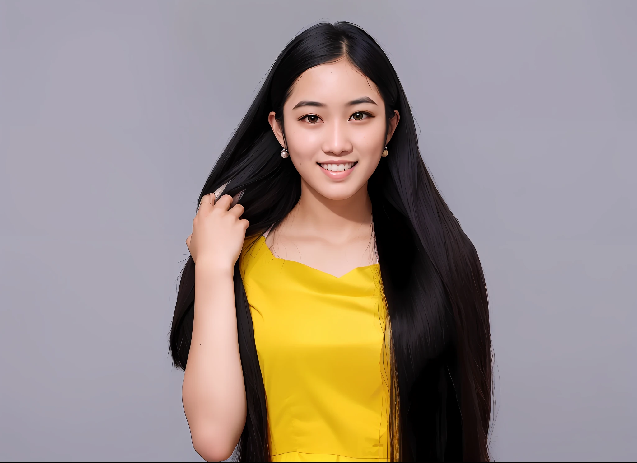 arafed woman with long black hair posing for a picture, with long hair, cindy avelino, asian girl with long hair, nivanh chanthara, female with long black hair, mai anh tran, with long dark hair, straight hairstyle, with straight black hair, headshot photo, with long black hair, young woman with long dark hair